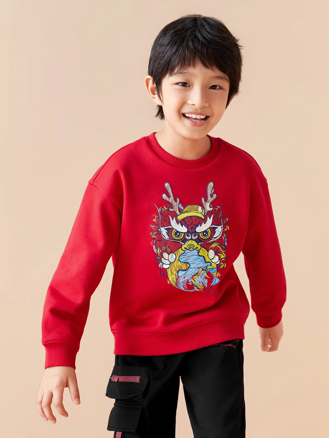 Balabala Kids Boy Transition Knitted Long Sleeve Sweatshirt - Image 7