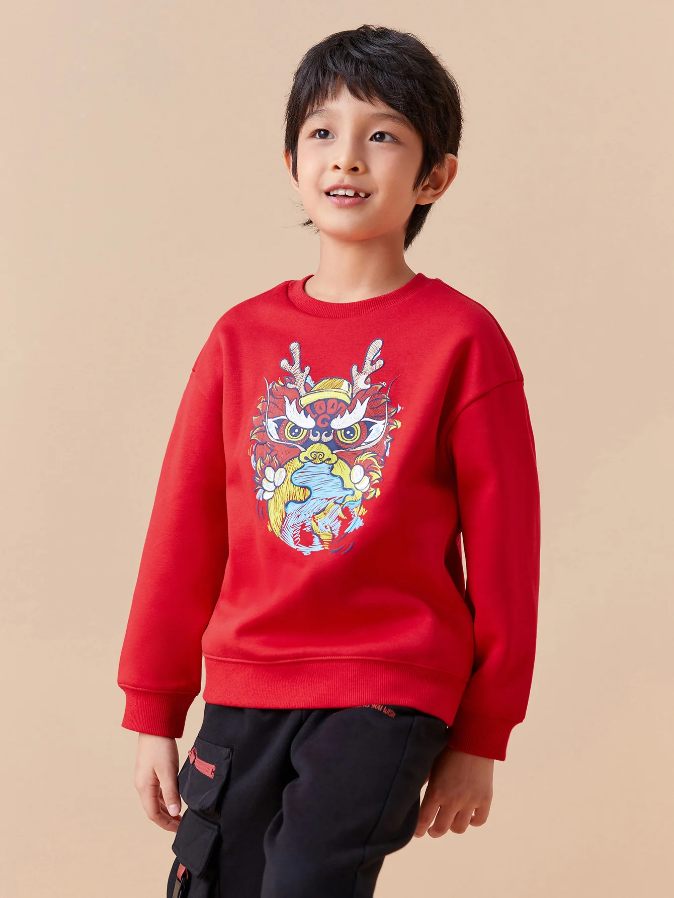 Balabala Kids Boy Transition Knitted Long Sleeve Sweatshirt - Image 8