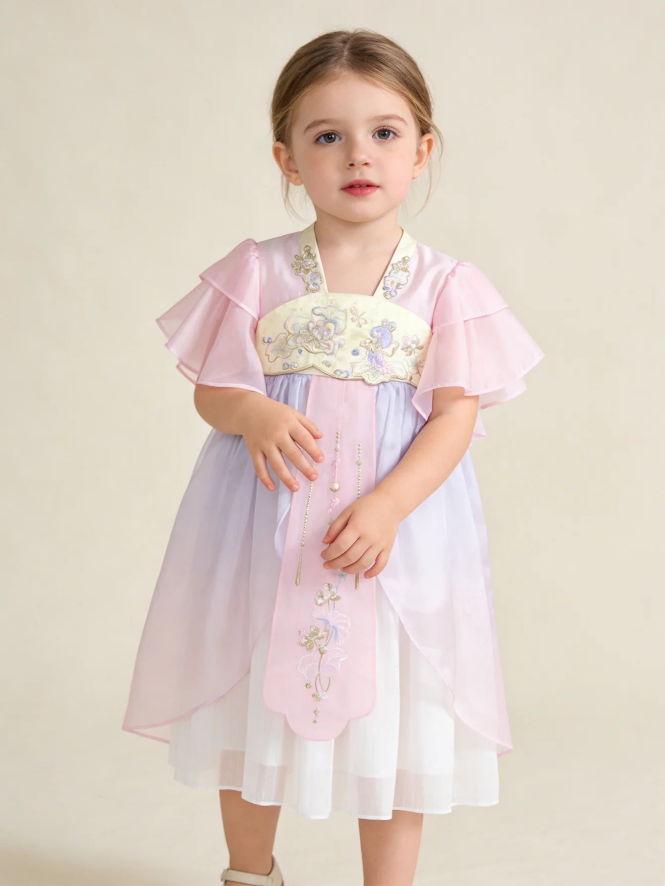 balabala Kids Girl Asian Design Dress - Image 2