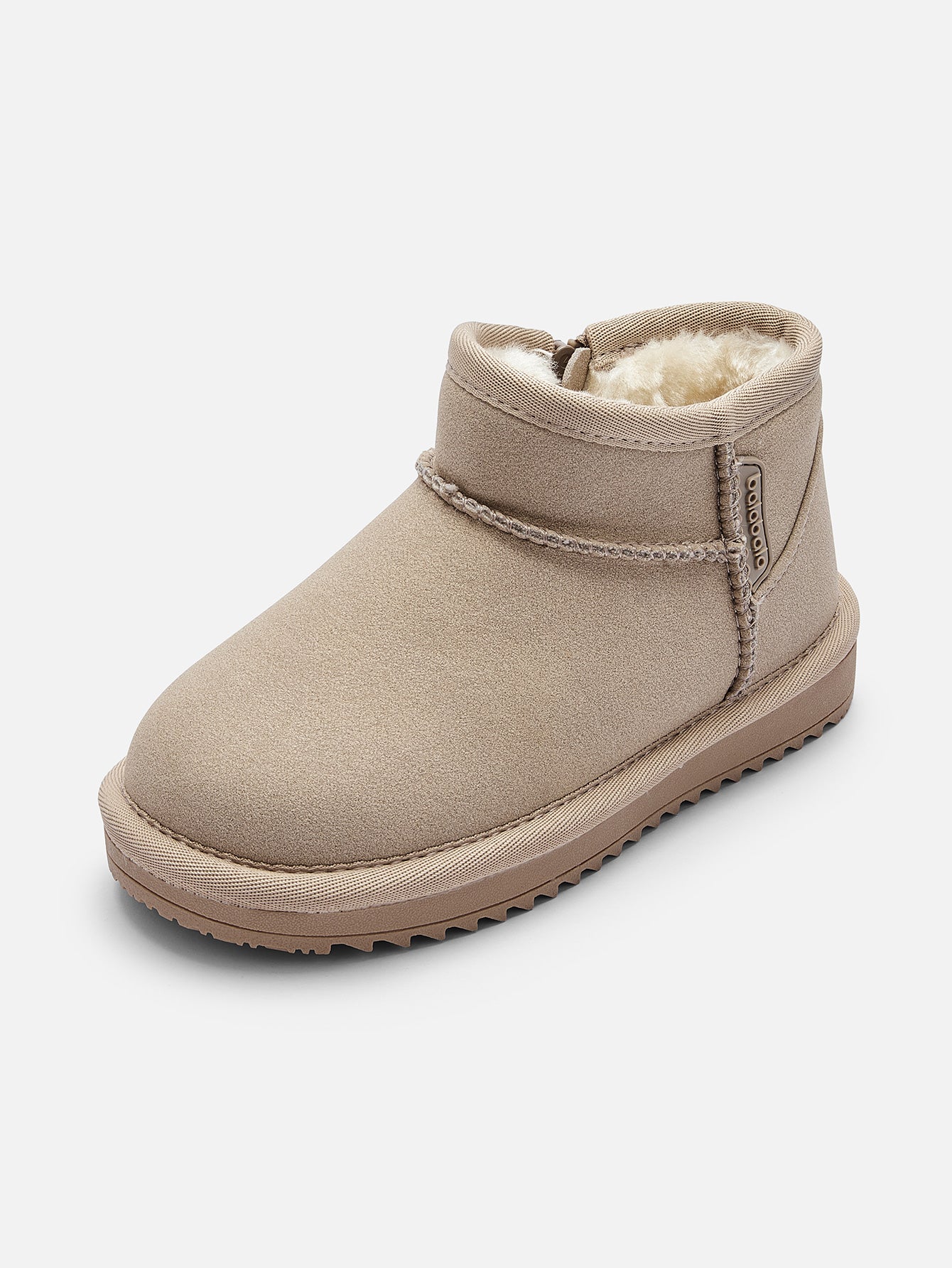 Balabala 3-9y Kids Suede Winter Snow Boots, Classic Zip Up Warm Fur Mini Snow Boots for Toddler Boys Girls - Image 13