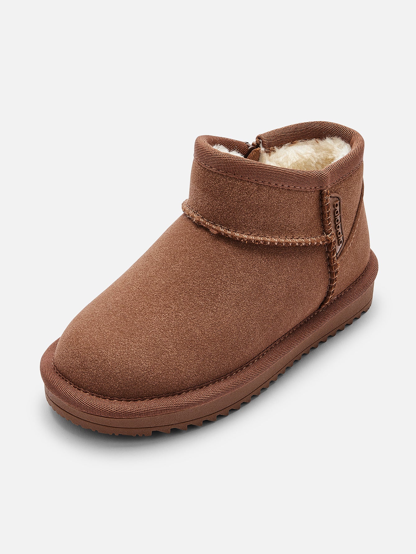 Balabala 3-9y Kids Suede Winter Snow Boots, Classic Zip Up Warm Fur Mini Snow Boots for Toddler Boys Girls - Image 19