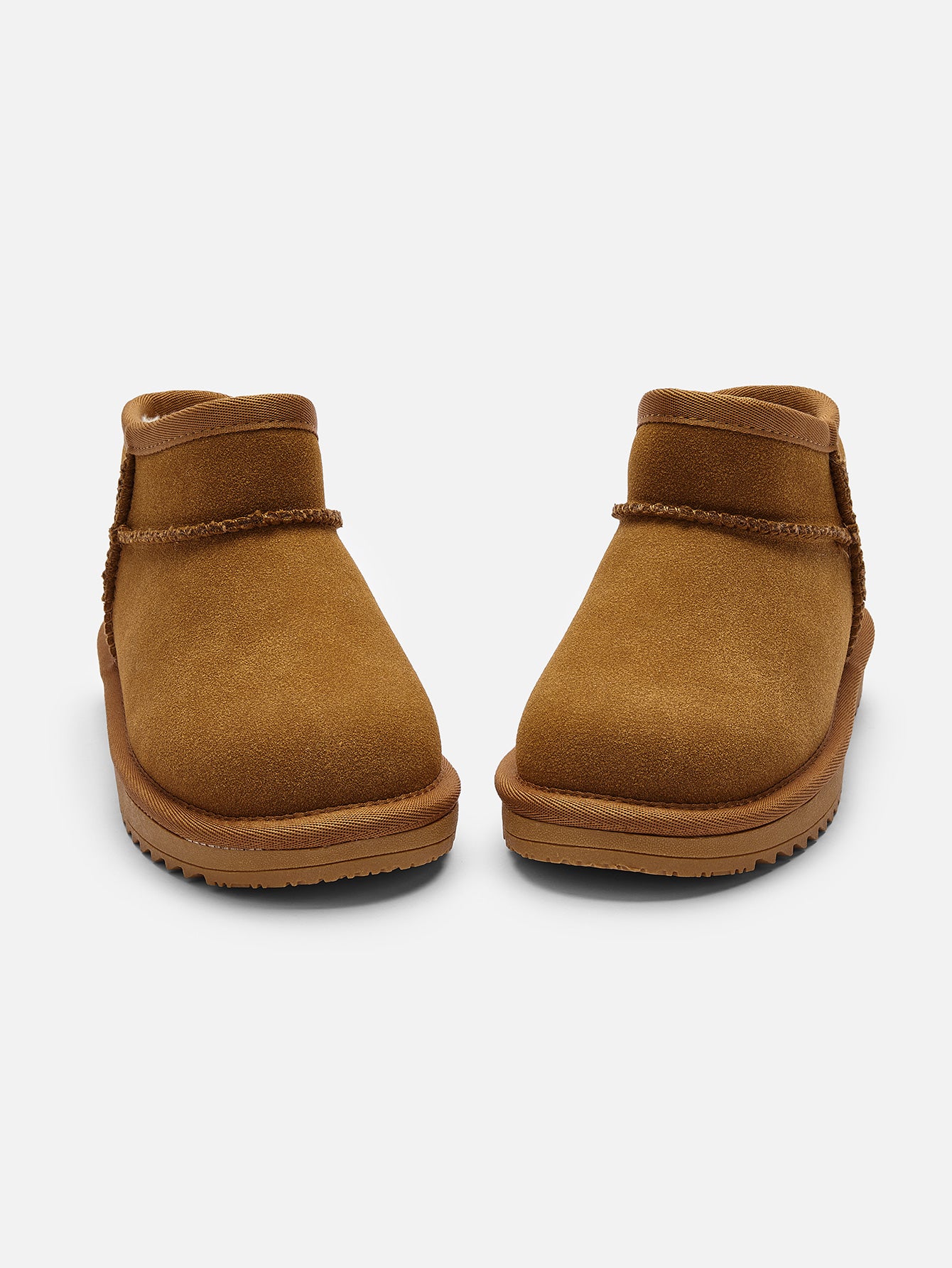 Balabala 3-9y Kids Suede Winter Snow Boots, Classic Zip Up Warm Fur Mini Snow Boots for Toddler Boys Girls - Image 3