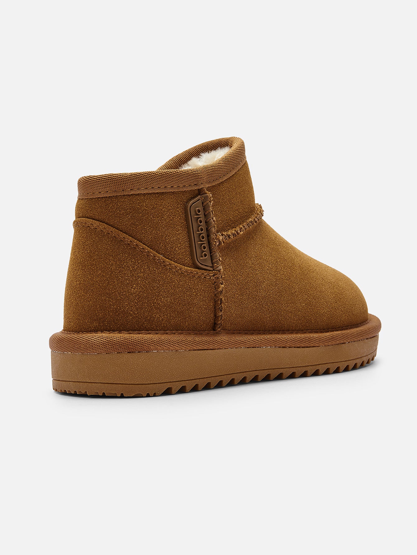 Balabala 3-9y Kids Suede Winter Snow Boots, Classic Zip Up Warm Fur Mini Snow Boots for Toddler Boys Girls - Image 4