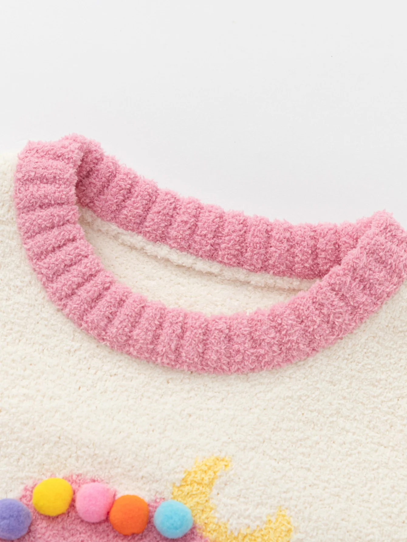 Balabala Toddler Girl Adorable 3D Pom-Pom Print Two-Piece Set 🧸🌸 - Home & Outfit - Image 5