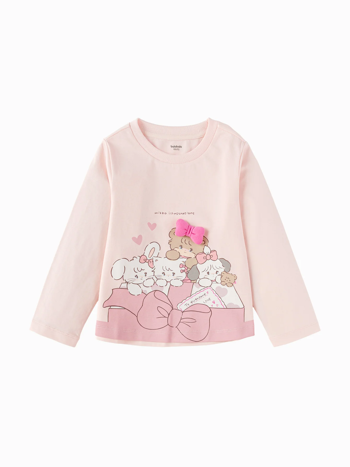 Balabala Toddler Girl Long Sleeve T-Shirt