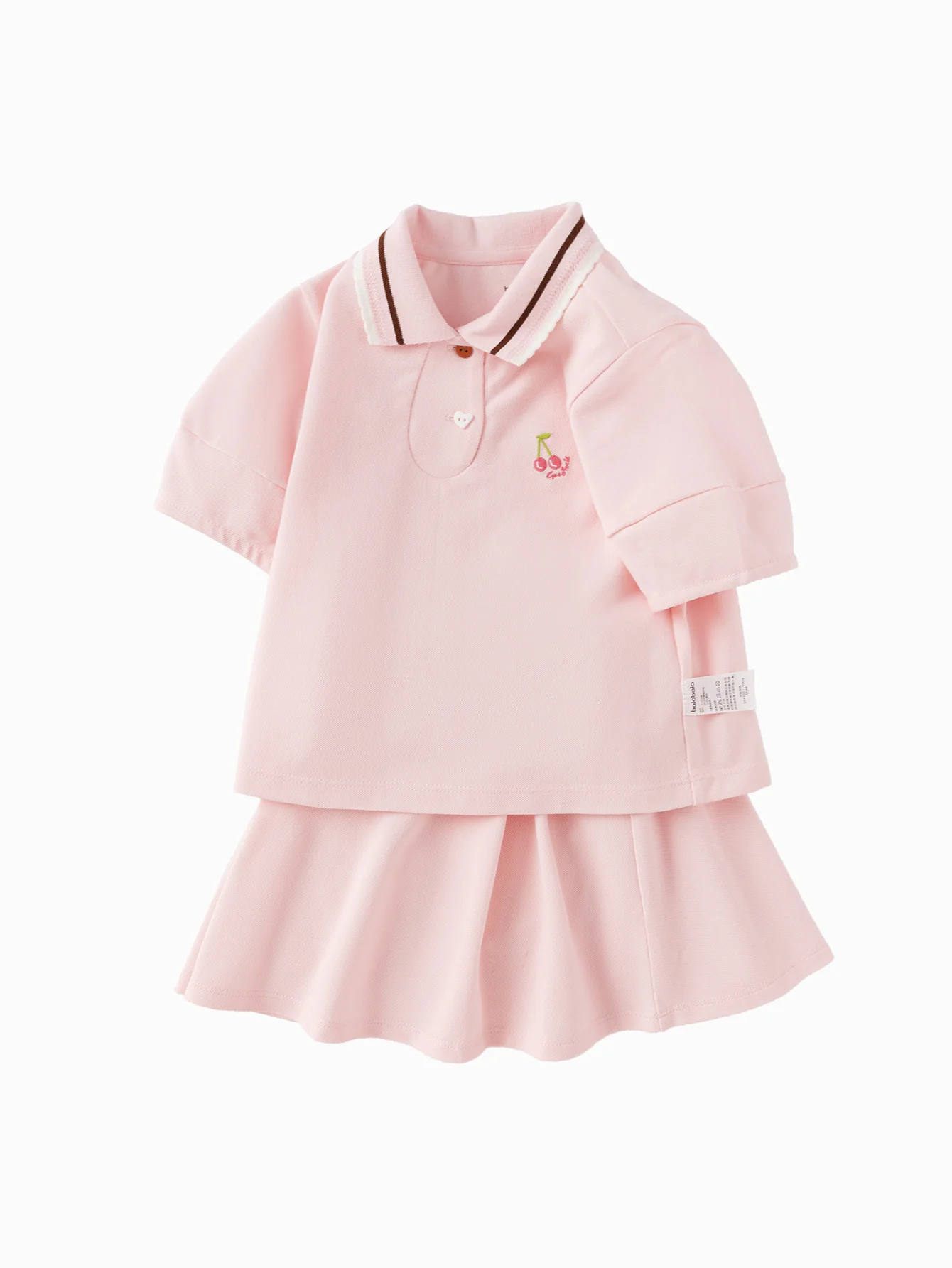 balabala Toddler Girl Short Sleeve Suit - Image 4