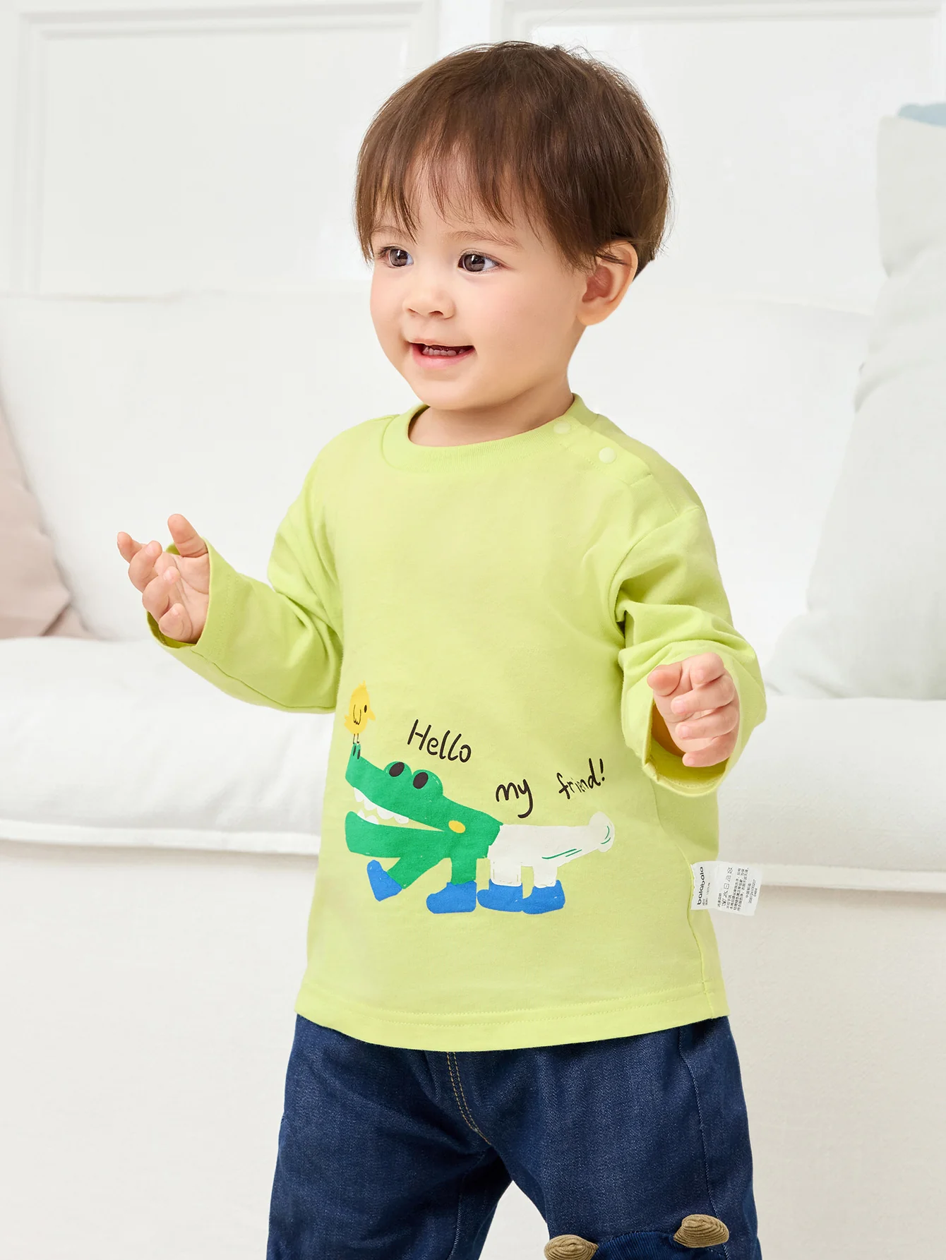 Balabala Toddler Unisex Long Sleeve T-Shirt - Image 2