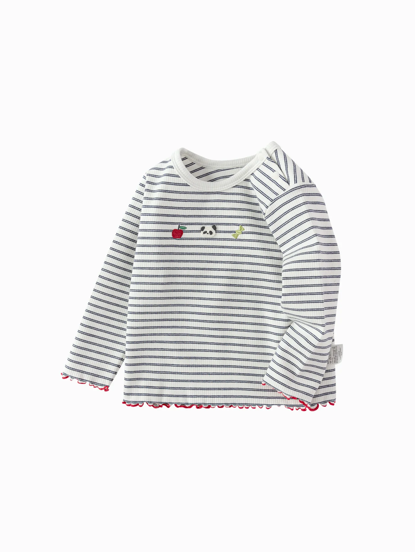balabala Unisex Baby Round V-neck Long Sleeve t-shirt - Image 2