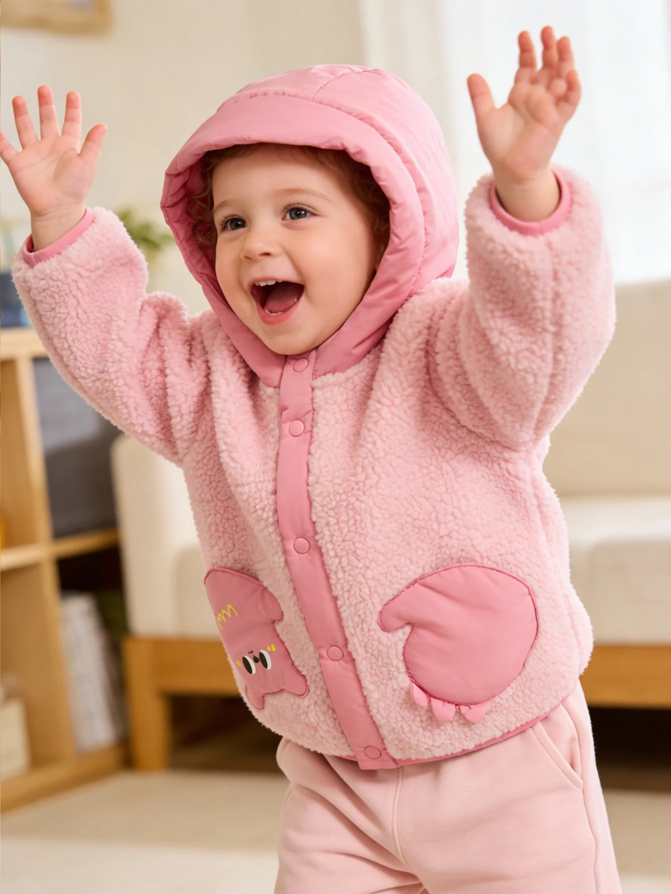 🧒👧 Balabala Unisex Baby&Toddler Fleece Hooded Jacket 🧥 | Winter Warm & Thick Polar Fleece ❄️ | for Ultra-Cold -10°C ☃️ - Image 17