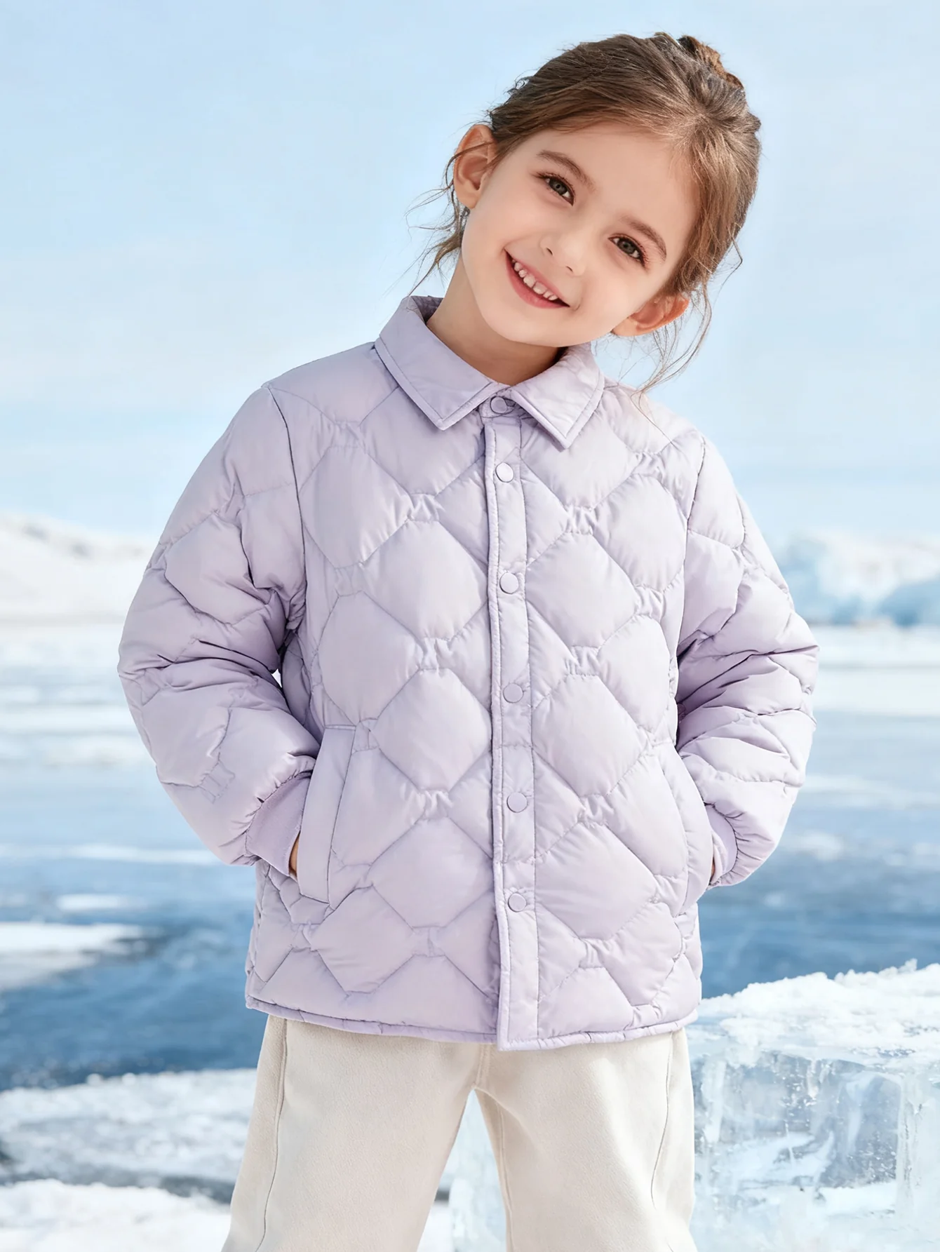 Balabala Unisex Kids Down Jacket Ultra-lightweight(10-20℃ / 50-68°F)