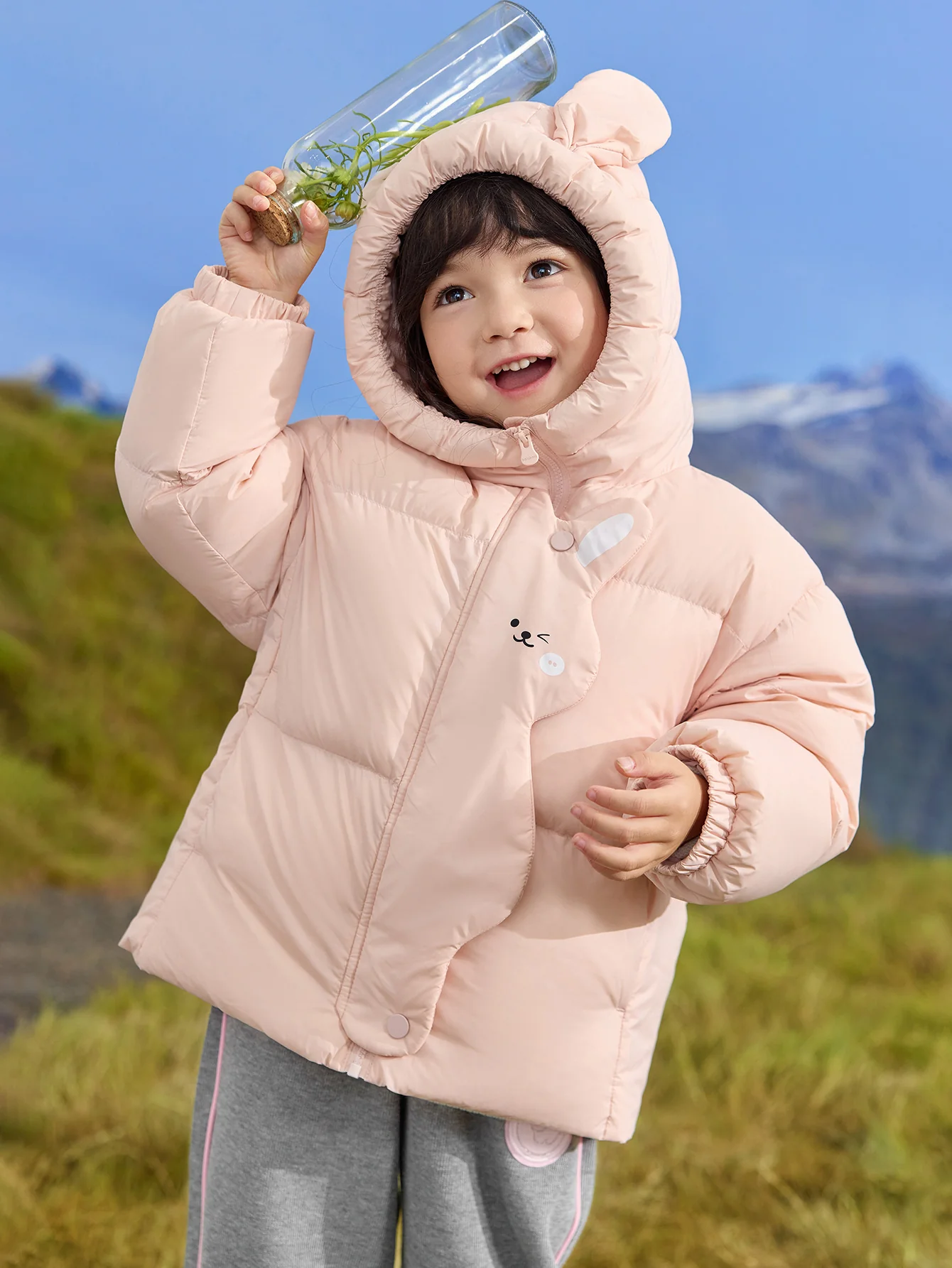 balabala Unisex Toddler Waterproof Down Jacket💦 Cute Design 💥Anti - Season Deal