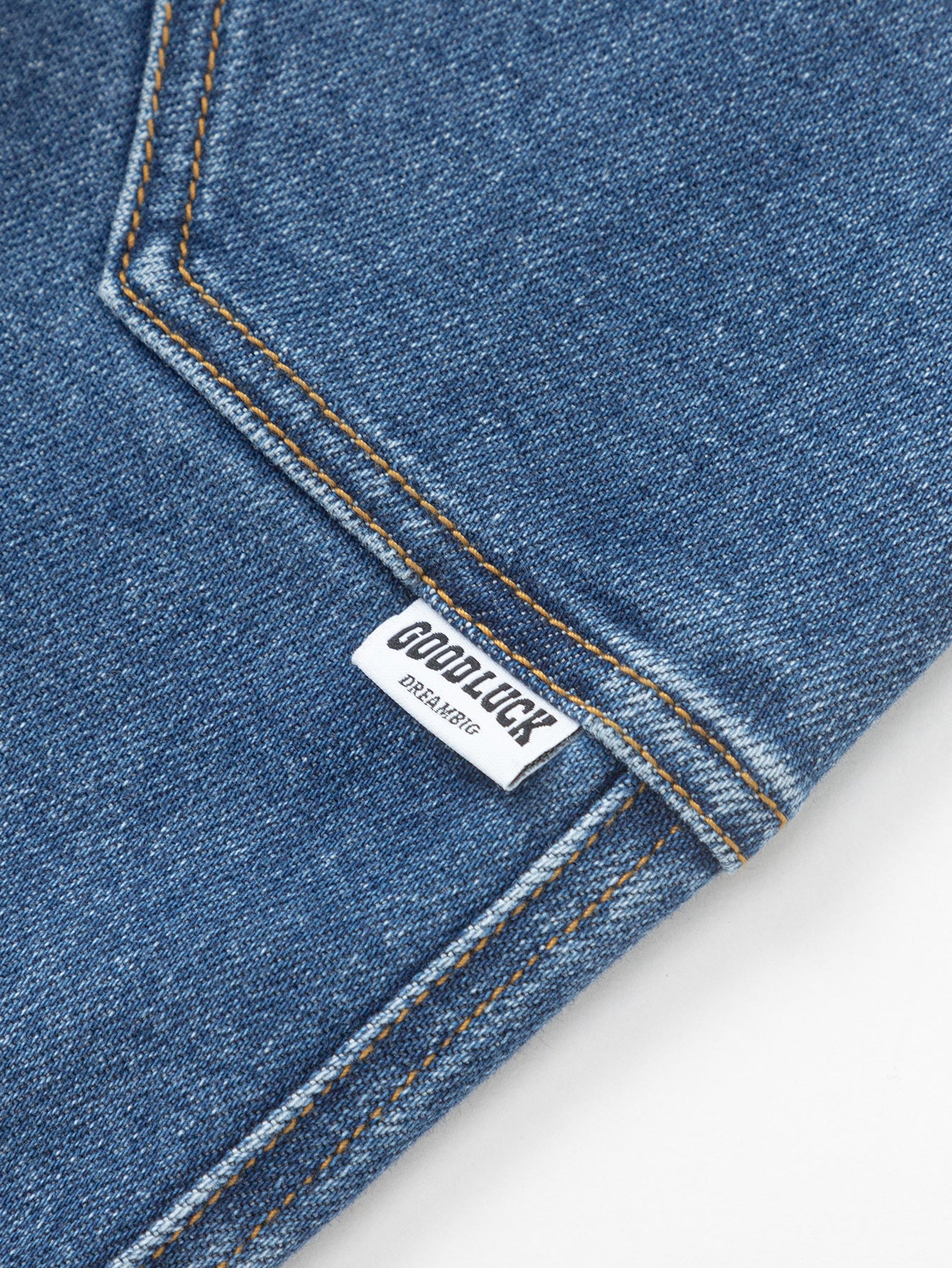 Boy Trend Scenarios Denim Blue Solid Color Trousers - Image 4