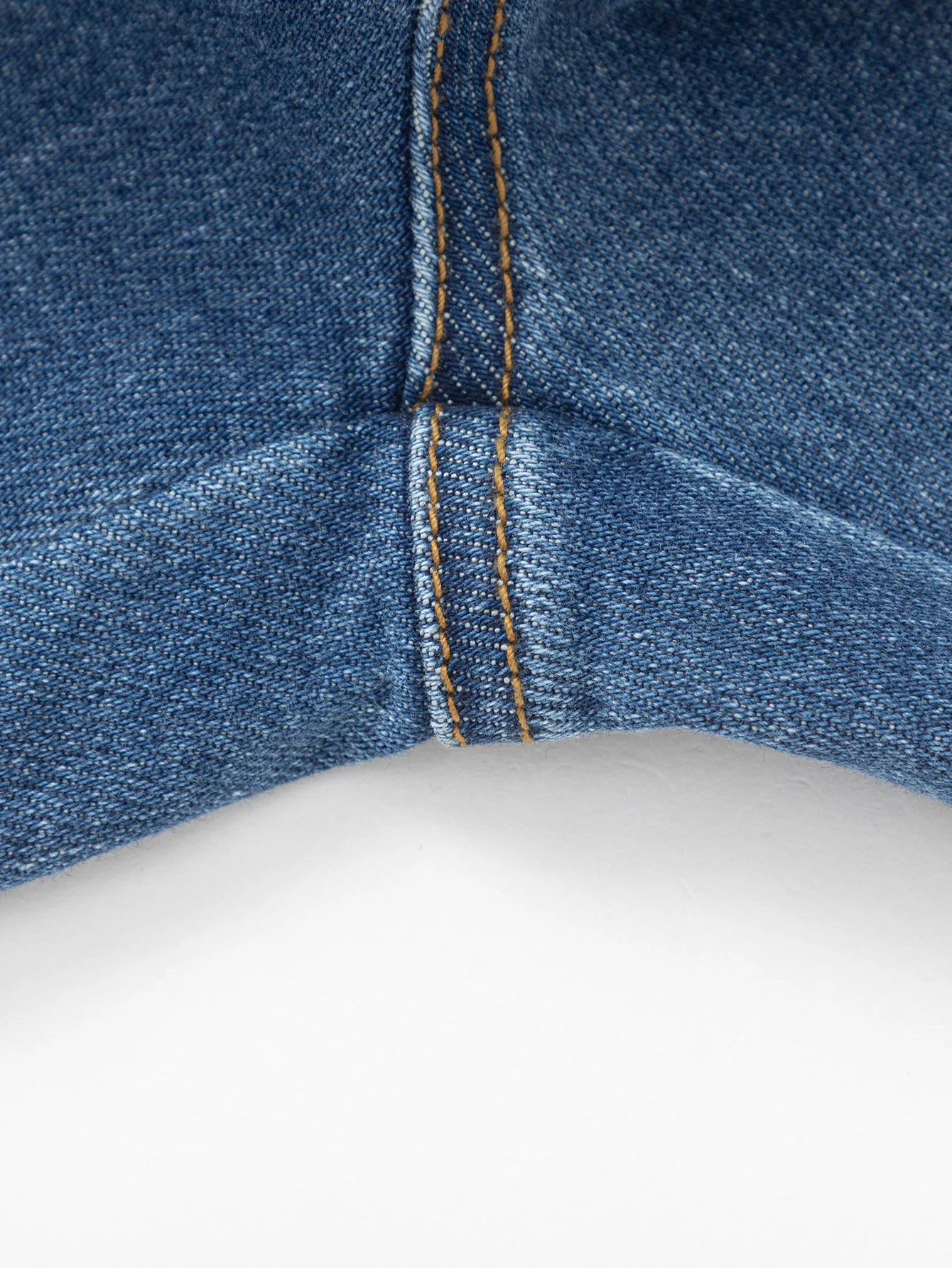 Boy Trend Scenarios Denim Blue Solid Color Trousers - Image 5