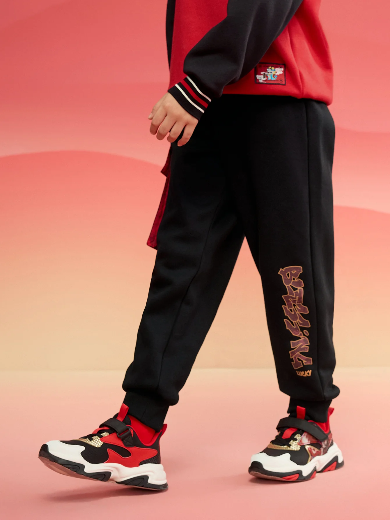 Balabala  children's clothing boys pants 2025 new spring wear with baby sweat pants - Image 3