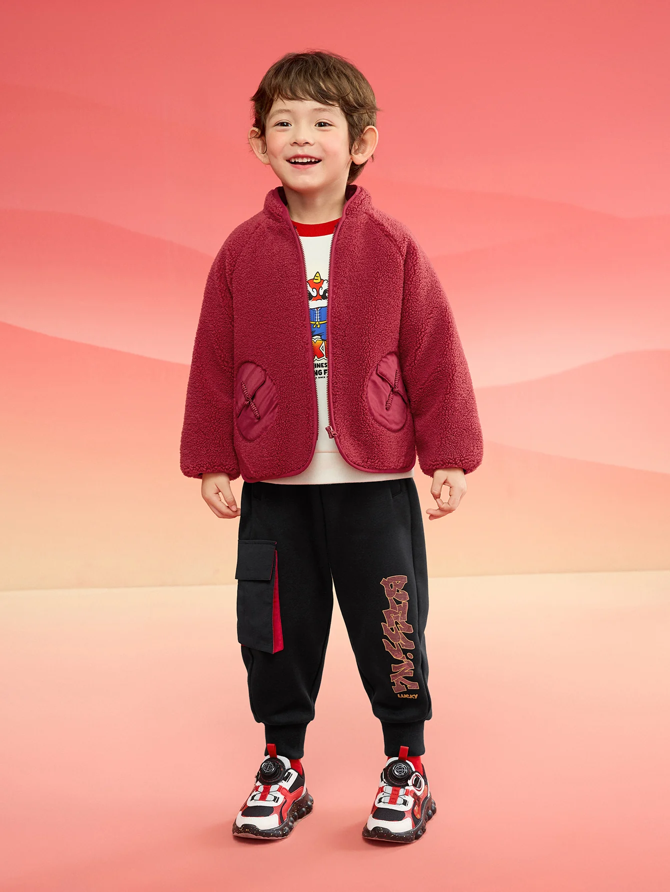 Balabala children's cotton clothing boys girls cotton jacket baby cotton clothing winter 2024 - Image 3