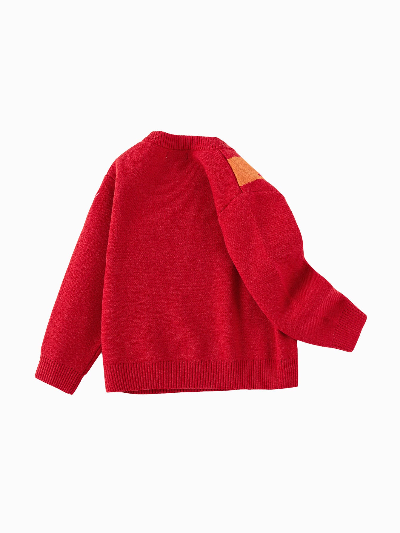 Balabala boys' sweater New Year jacquard knitted sweater 2025 spring and autumn new style New Year outfit - Image 5