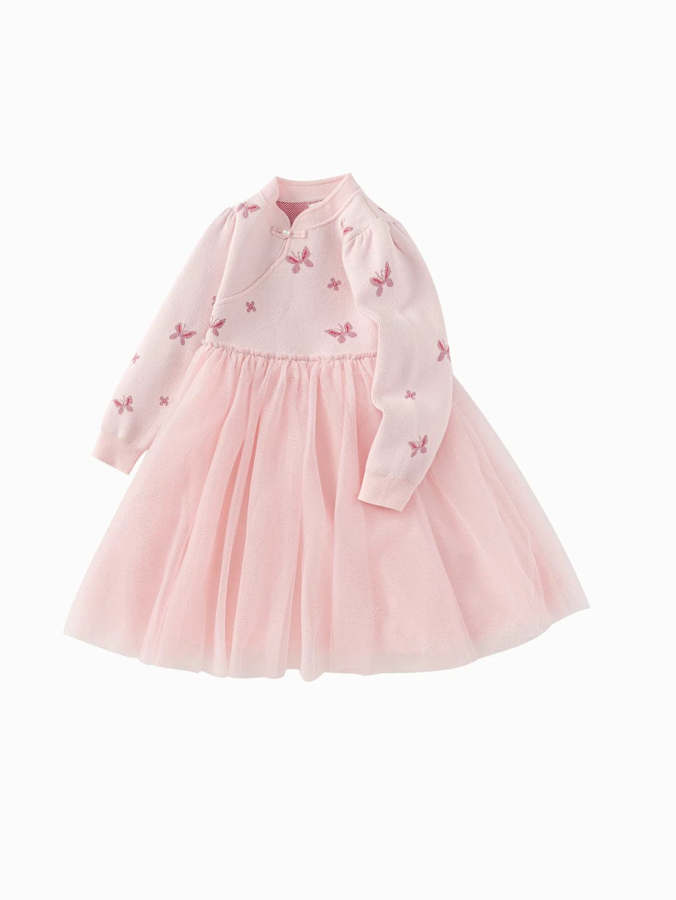 Balabala Children Clothes Girl Dress Children Skirt Knitted Mesh 2025 Winter New Princess Dress New Year - Image 10