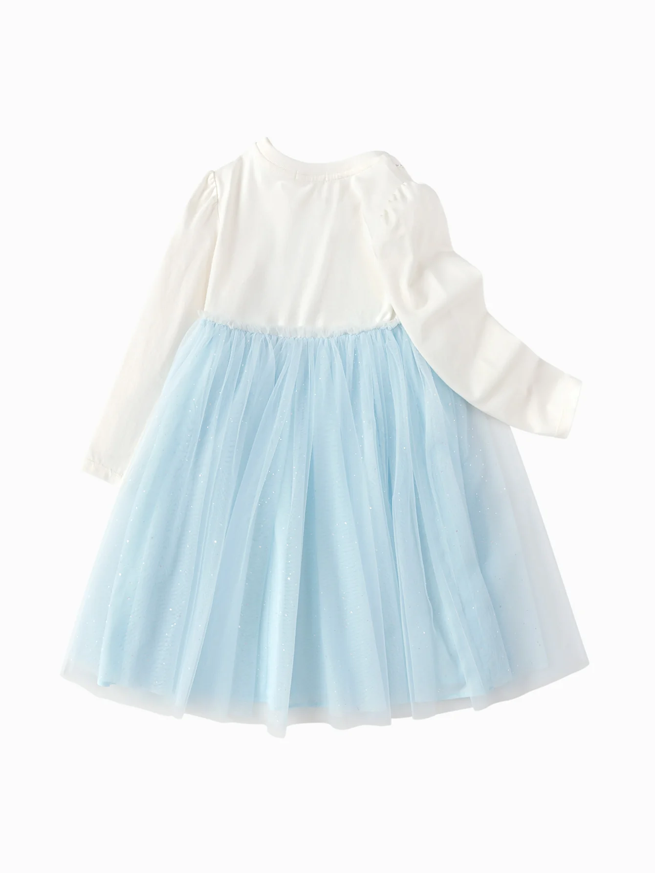 Girl Highlight Moment Blue Hue Print One-Piece Dress - Image 3