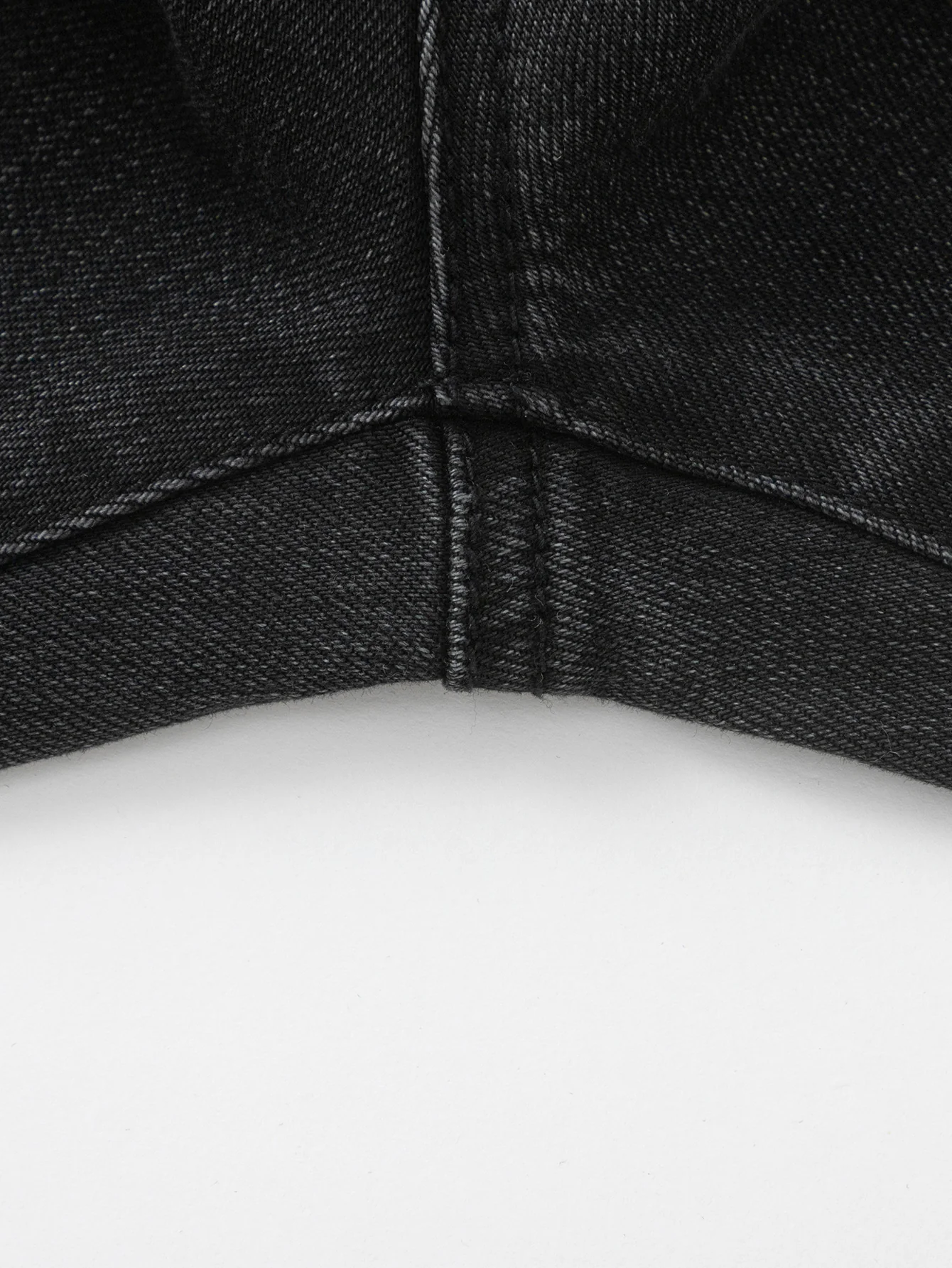 Girl Trend Scenarios Denim Black Solid Color Trousers - Image 5