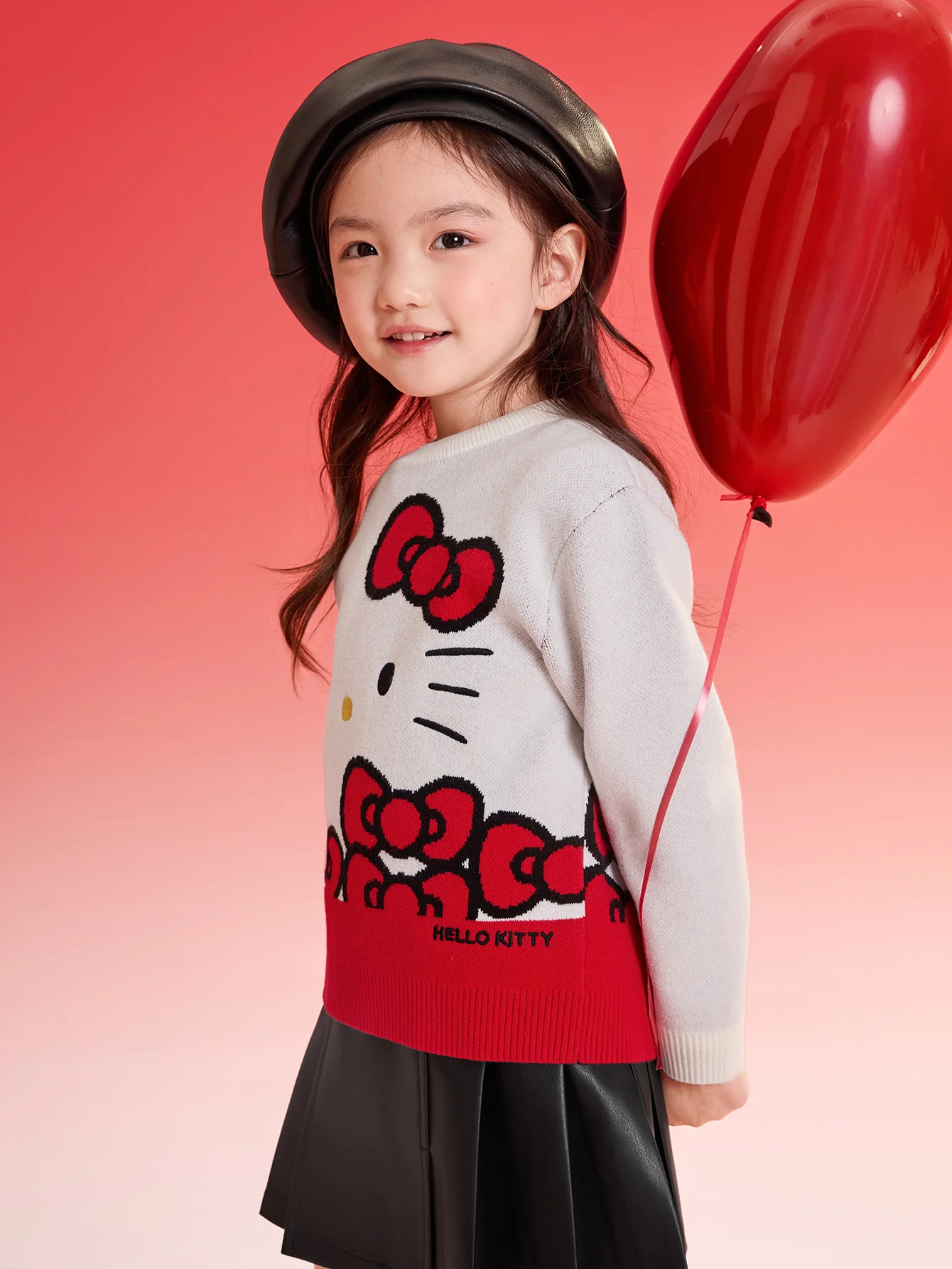 [ IP-Sanrio ] balabala Girls' New Year Knitwear 2025 Spring and Autumn New Knitwear Cute - Image 2