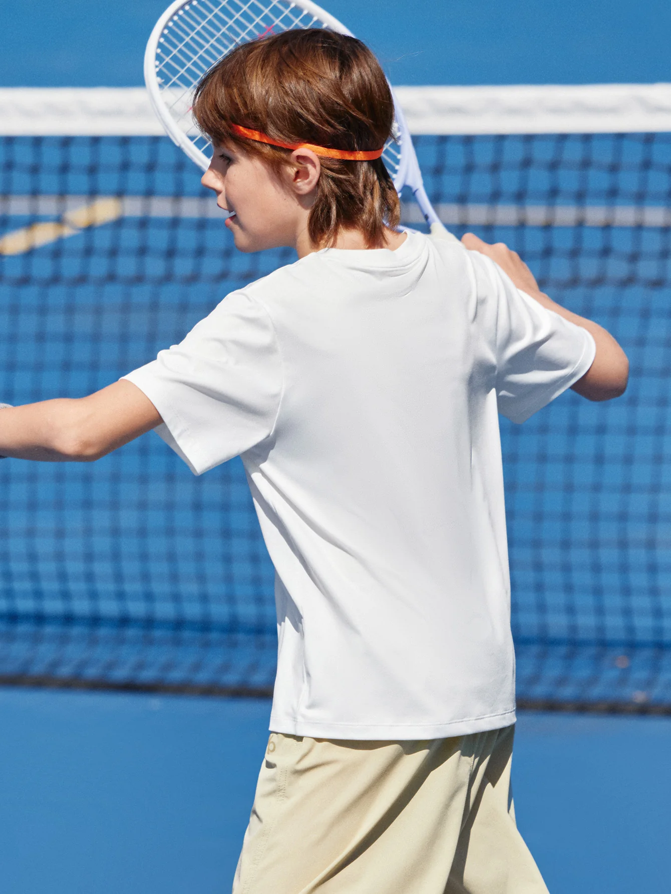 Kids Boy Round V-Neck Short-Sleeved T-Shirt - Image 3