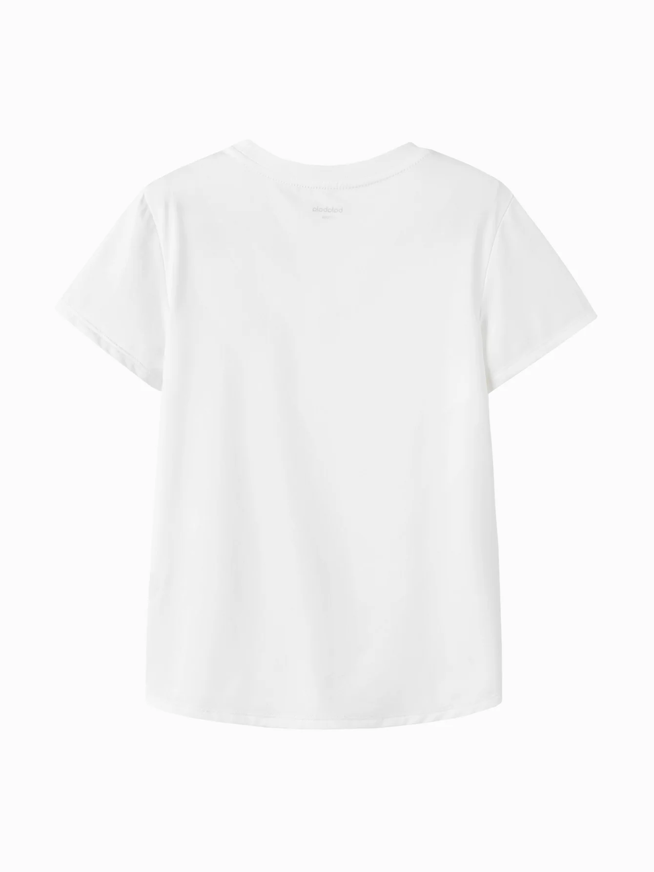Kids Girl Round V-Neck Short-Sleeved T-Shirt - Image 13
