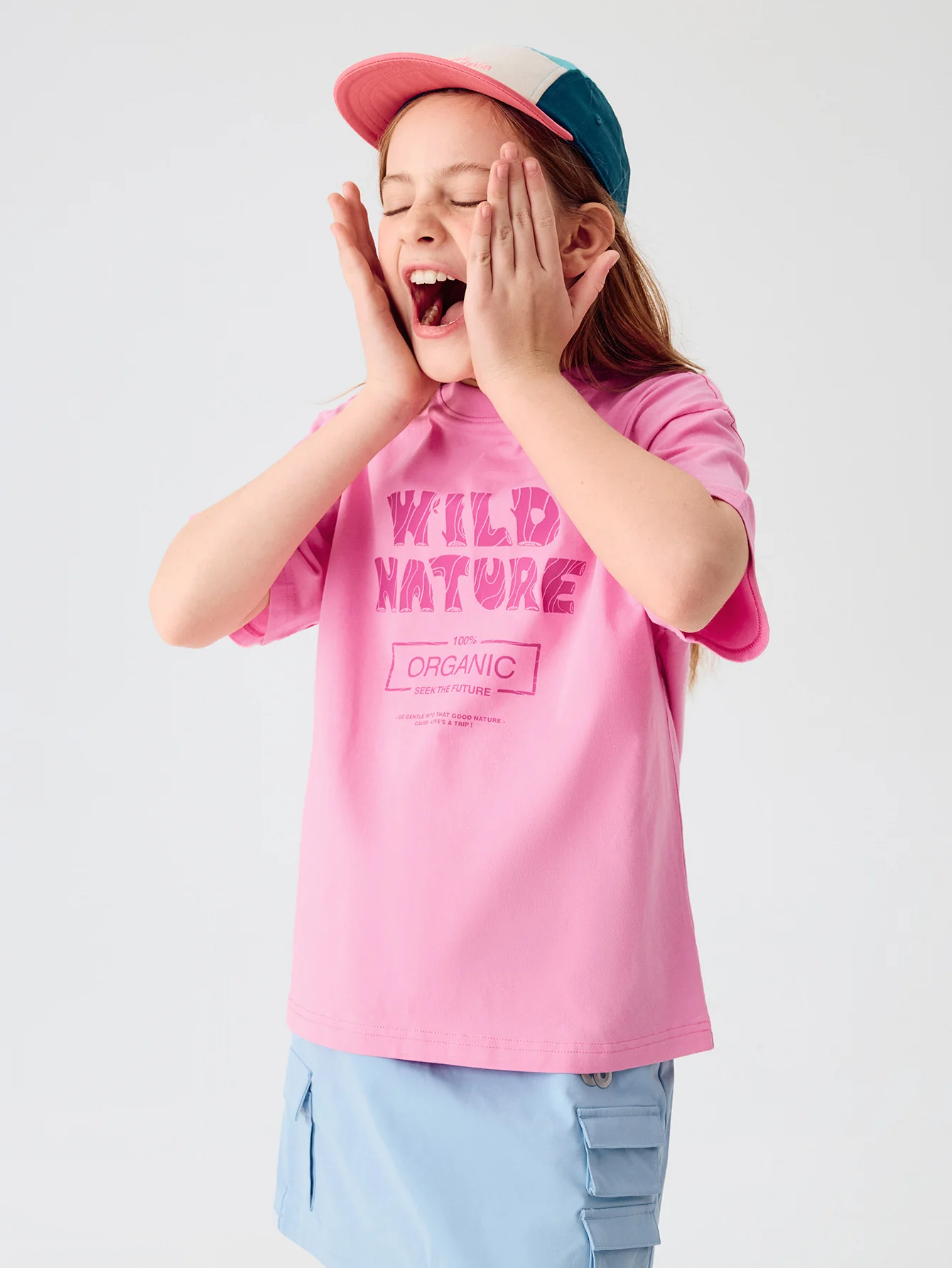 Kids Unisex Round V-Neck Short-Sleeved T-Shirt - Image 19