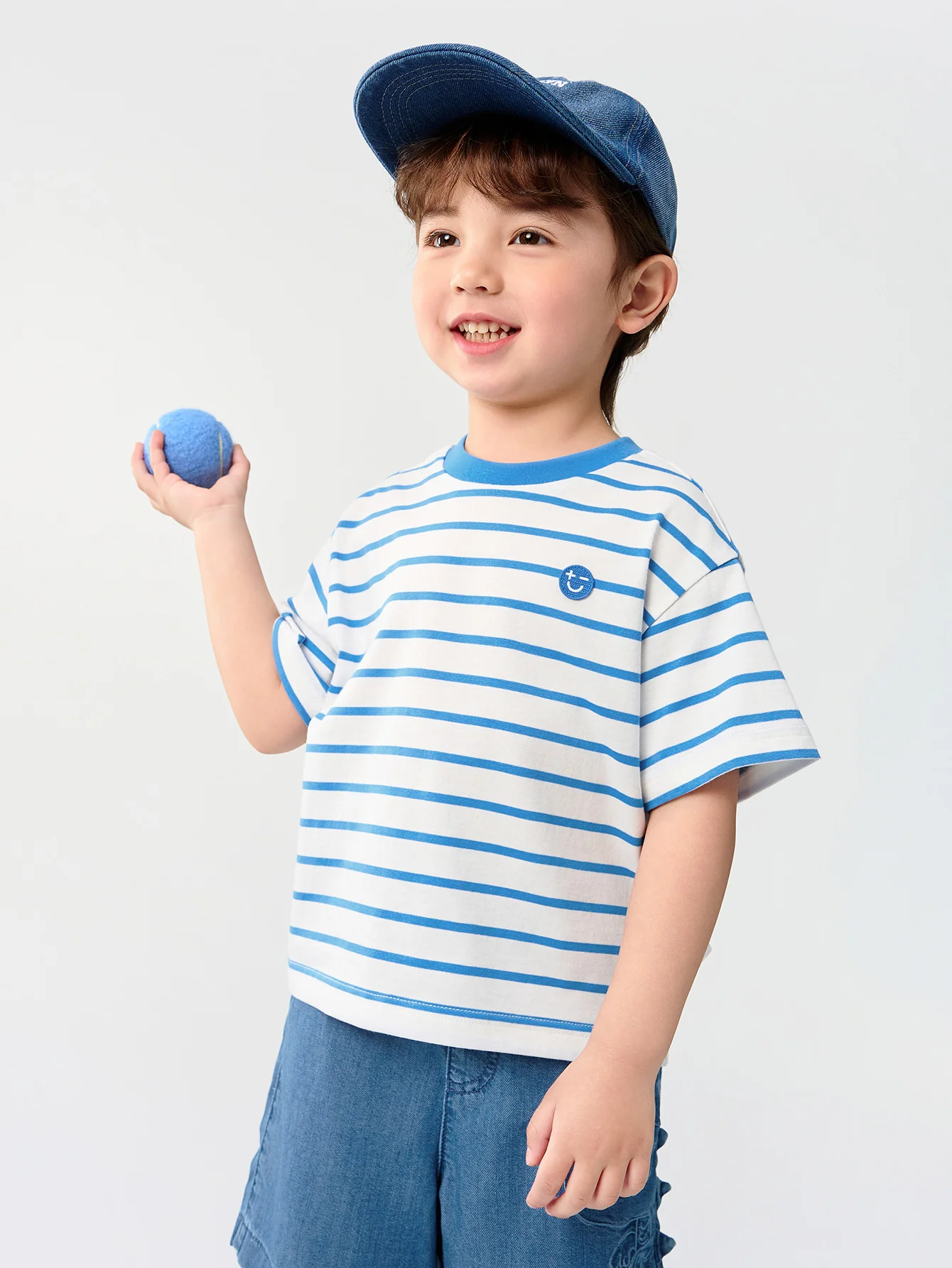 Kids Unisex Rond V-Neck Short-Sleeved T-Shirt - Image 9