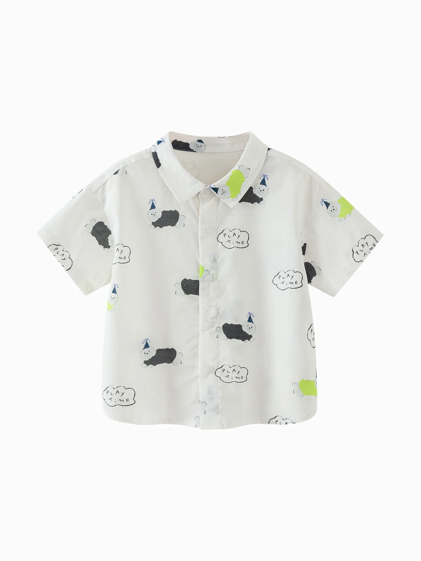 Minibala Baby Boy Short Sleeve Shirt - Image 4