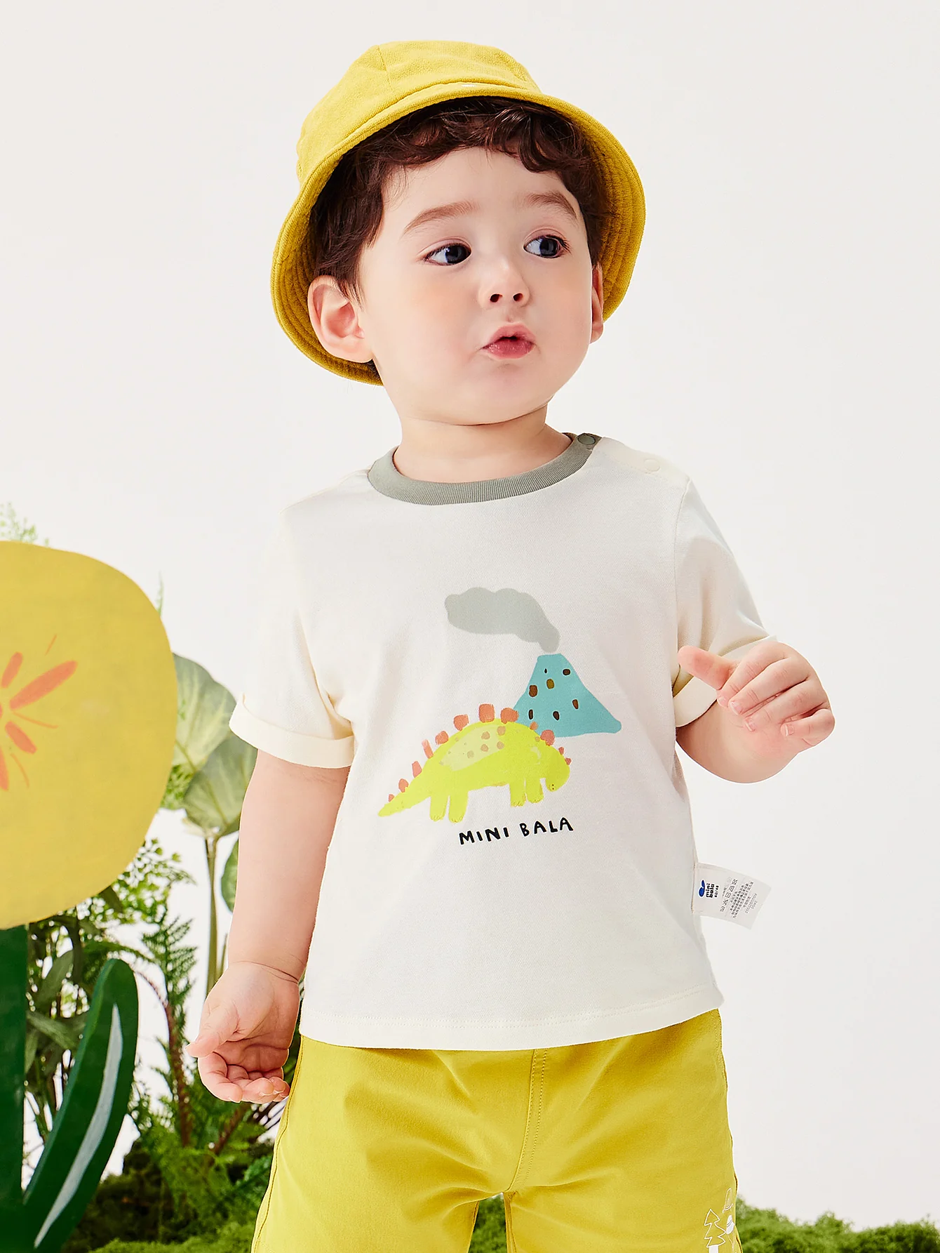 minibala Baby Boy Dinosaur T-shirts - Image 9