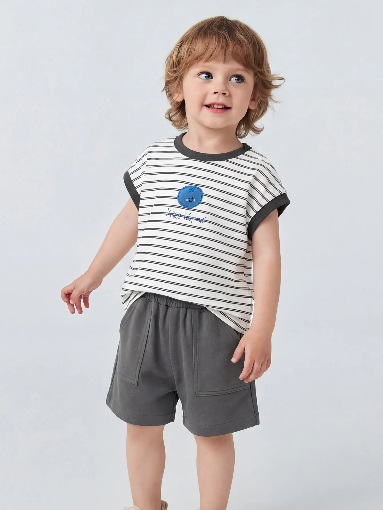 Minibala Baby Unisex Short Sleeve Suit - Image 2