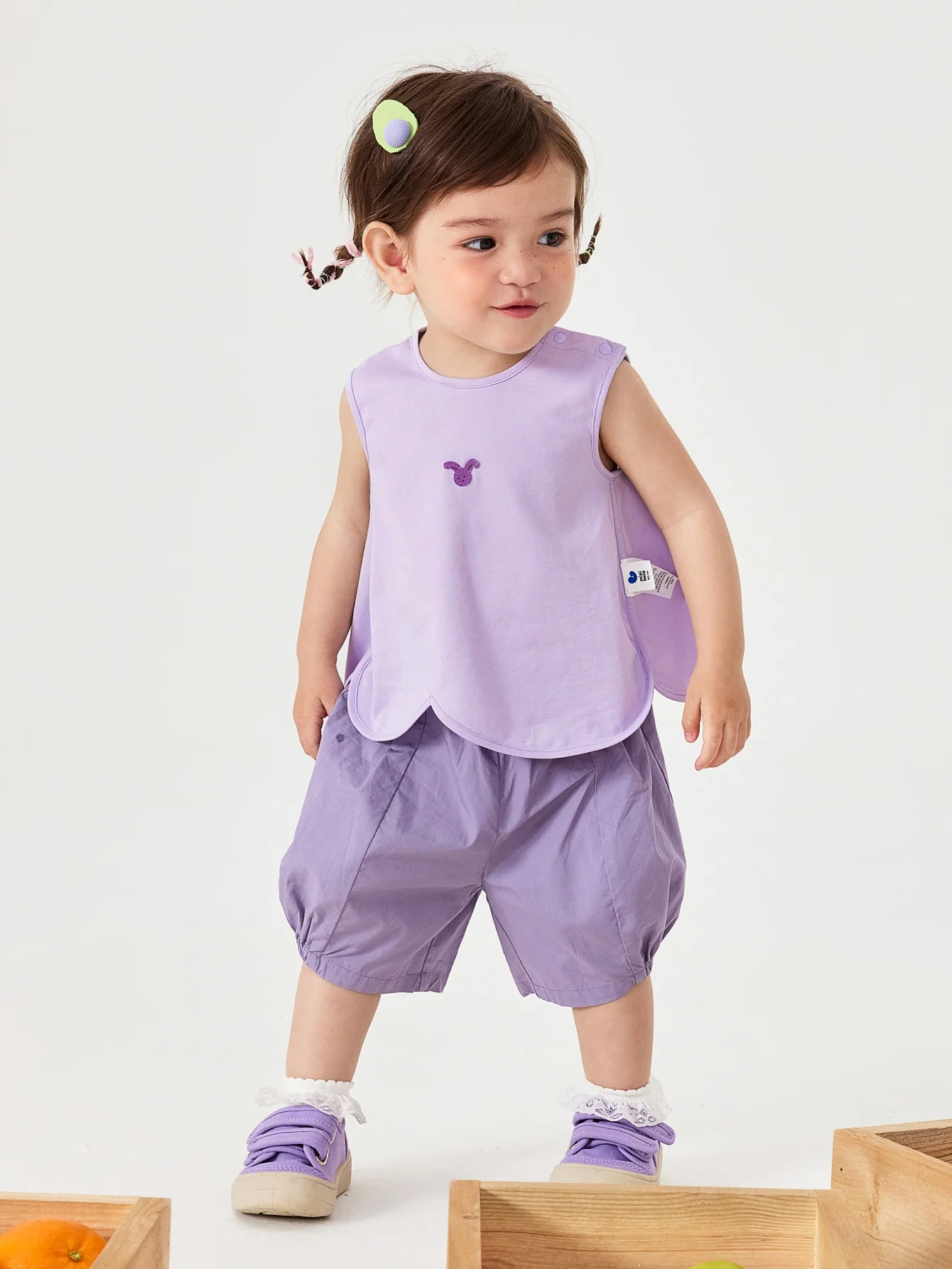 minibala Baby Unisex Short Sleeve T-Shirt Suit - Image 8