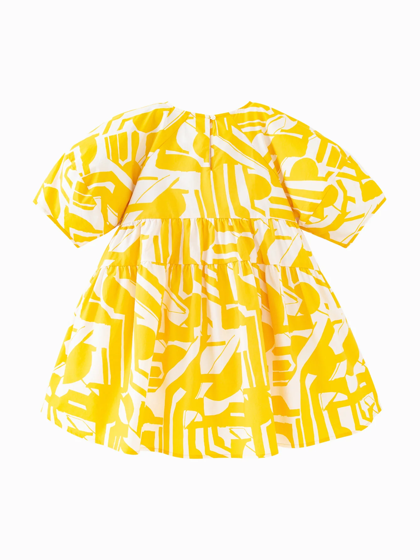 Casual Hawaiian Toddler Girl Short Sleeve Dress - Image 5