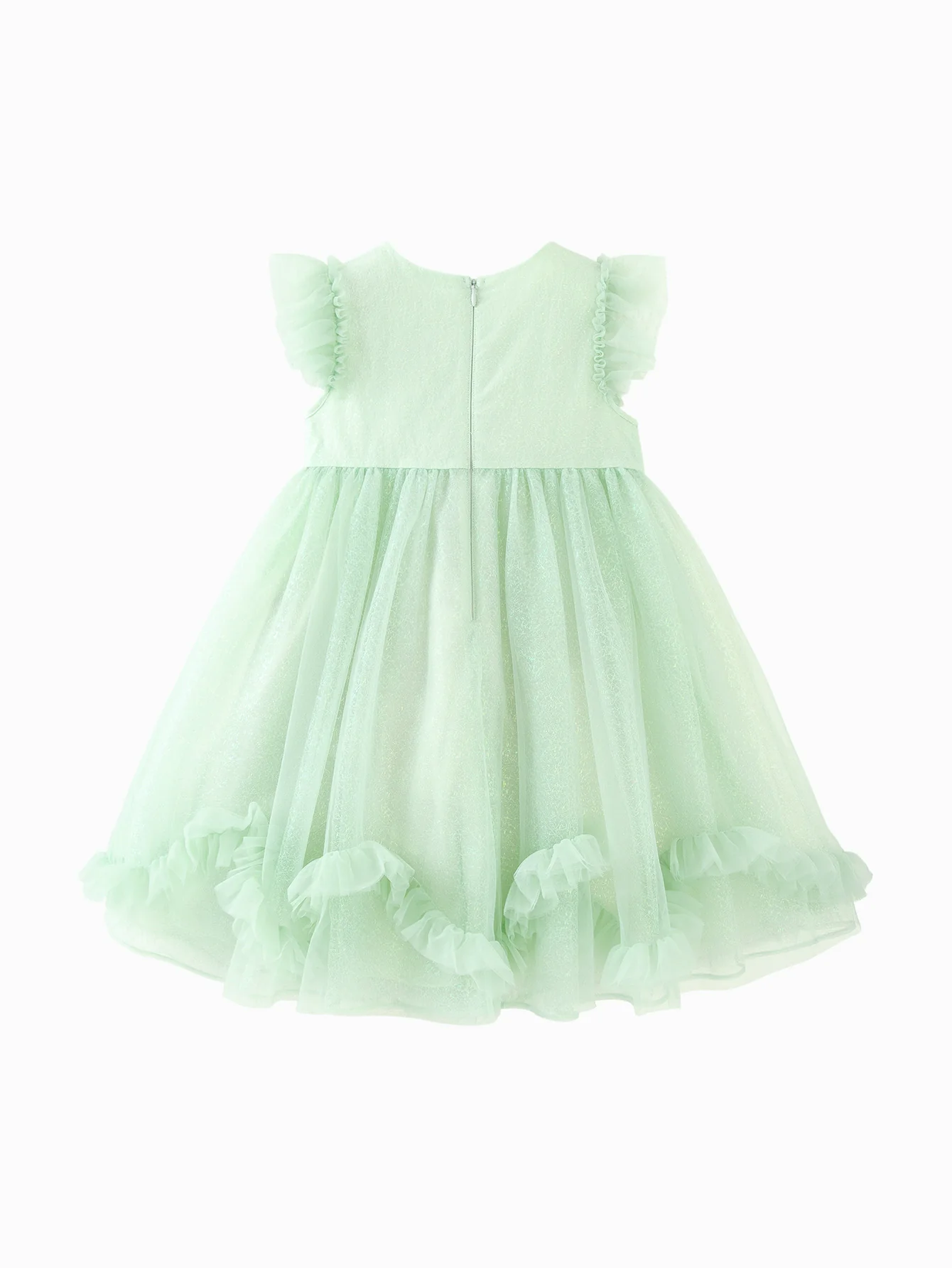 Girl Enchanted Forest Ruffle Hem Tulle Dress - Image 3