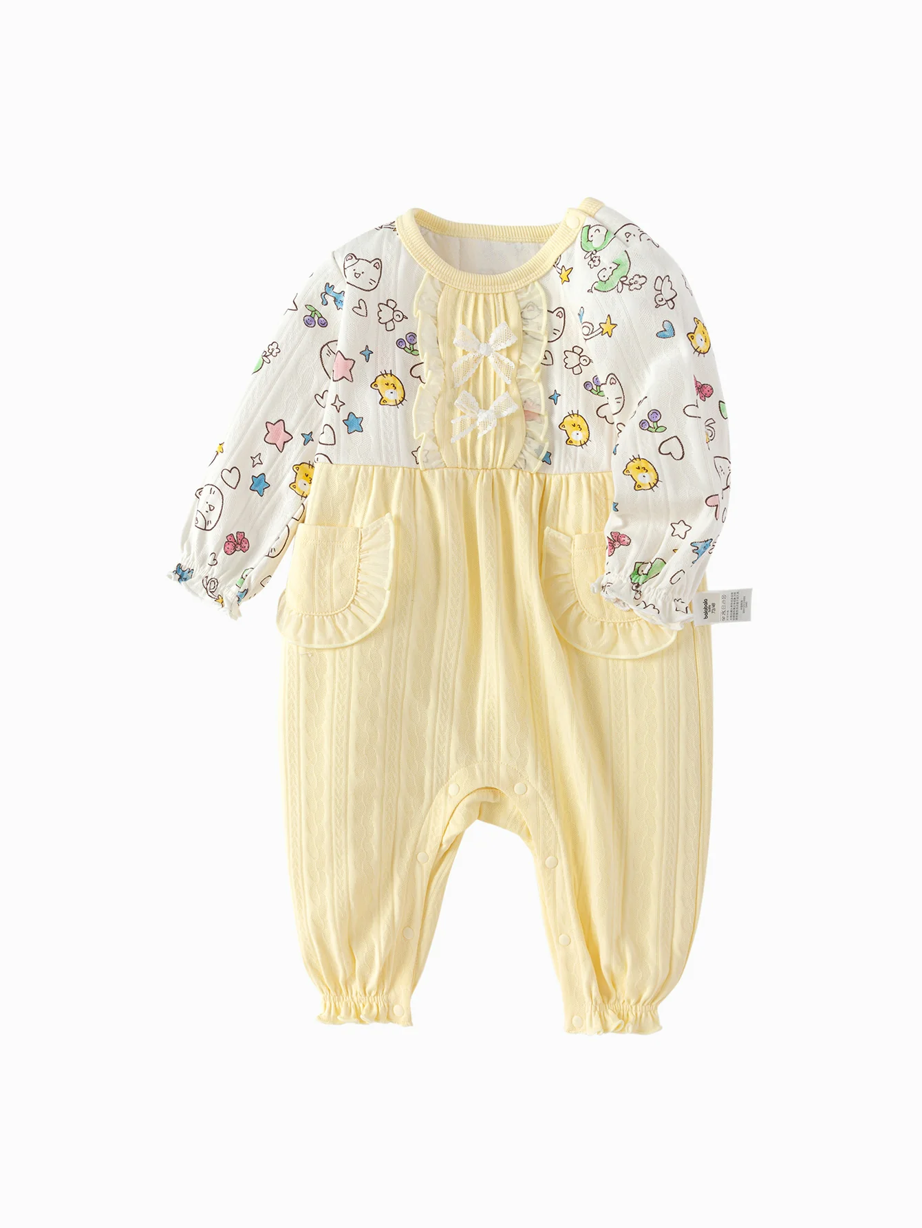 Outfit 2025 Spring New Style Girls Baby Knitted Jumpsuit - Image 4