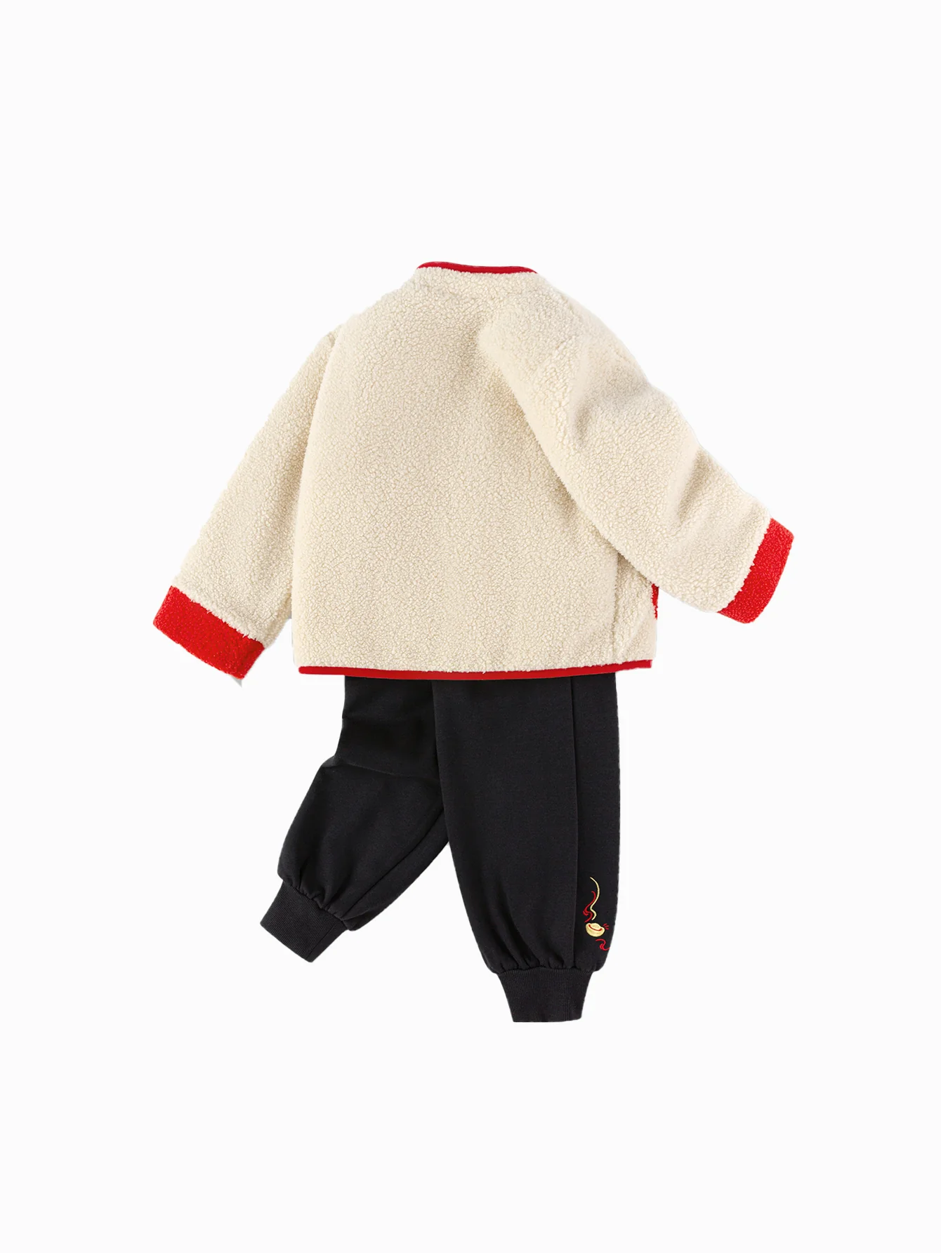 Balabala Children Clothes Suit Boys And Girls Long Sleeve Autumn And Winter 2025 New Baby Fleece New Year's Greeting Outfit - Image 5