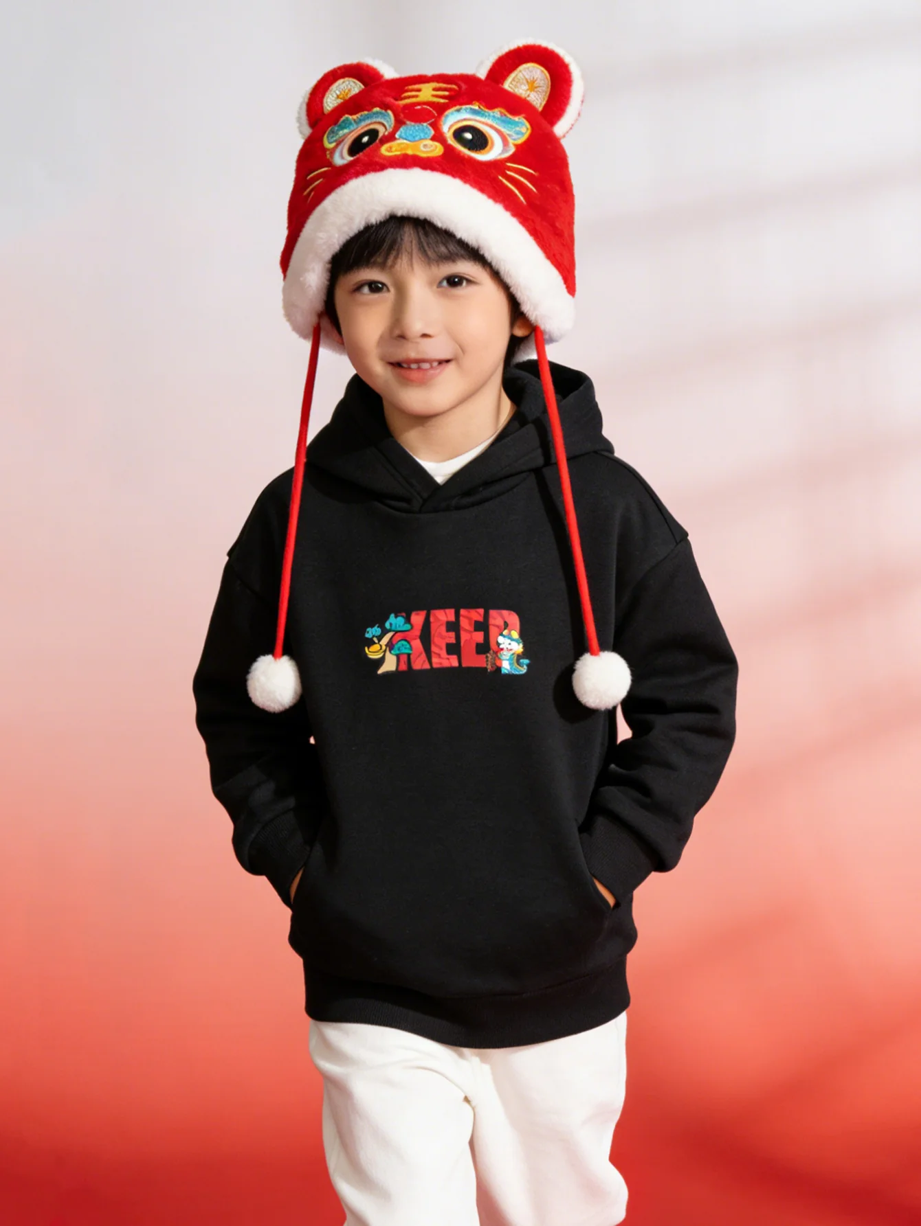 Balabala  children's sweater girls boys 2024 new fall and winter loose fashion tops - Image 7