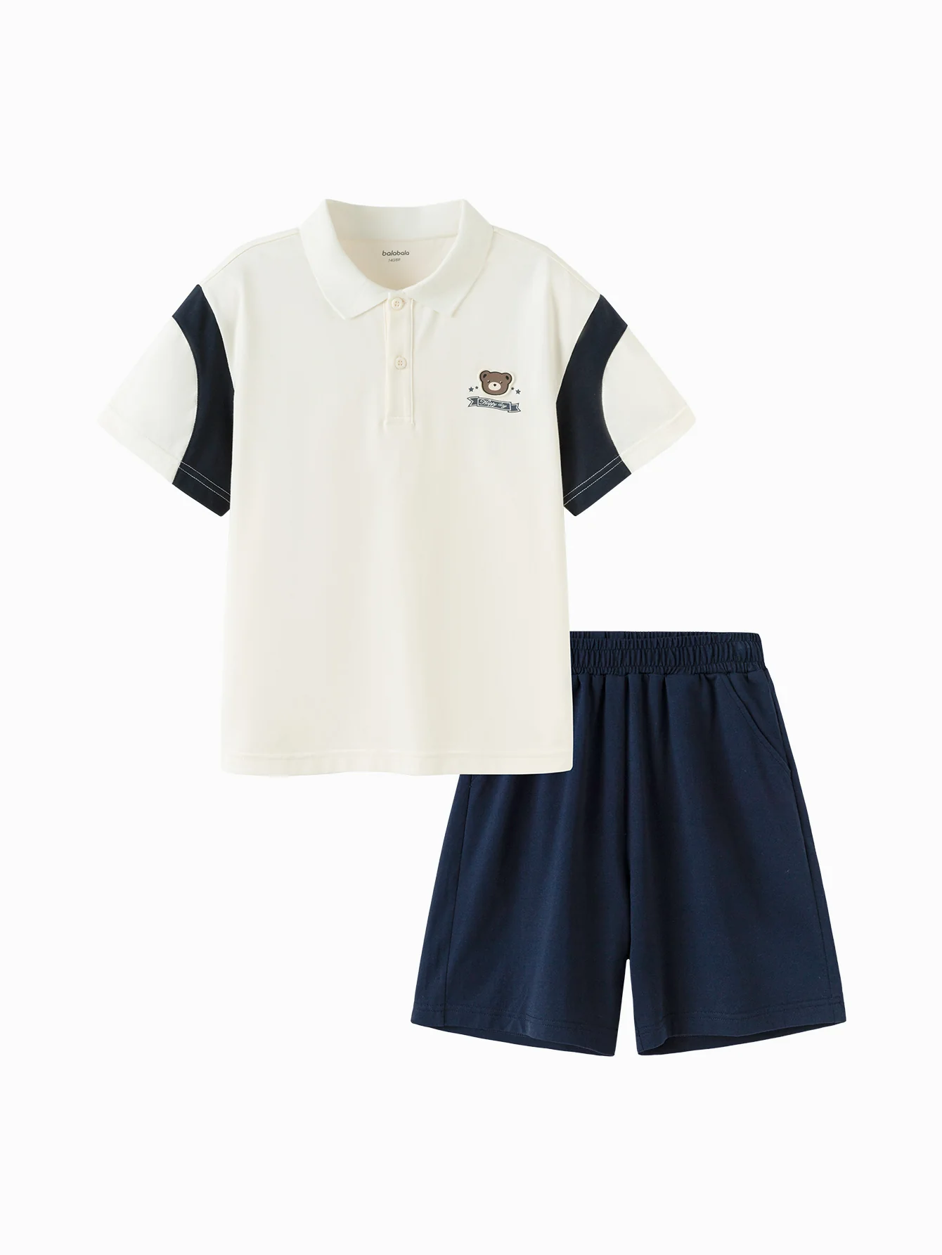 Toddler Boy Knit Short Sleeve Suit - Image 9