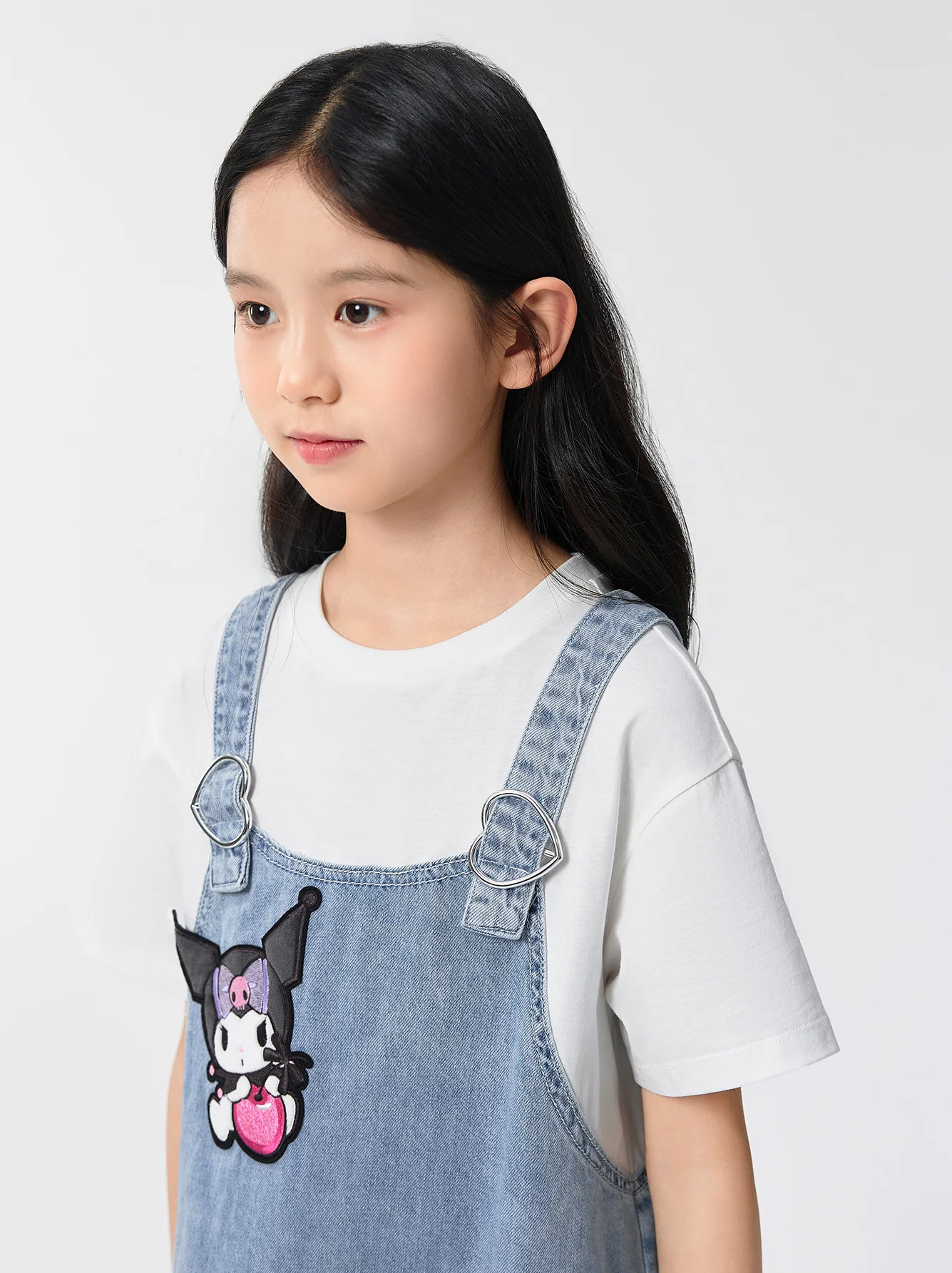 [ IP-Sanrio ] balabala Toddler Girl Denim Dress - Image 2