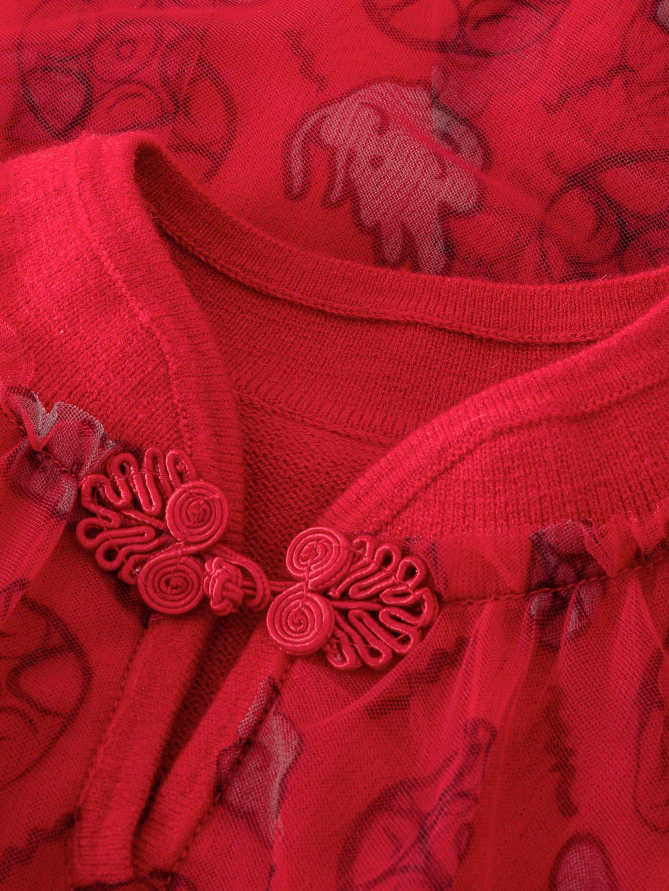 minibala Toddler Girl New Year Chinese Style Dress - Image 6