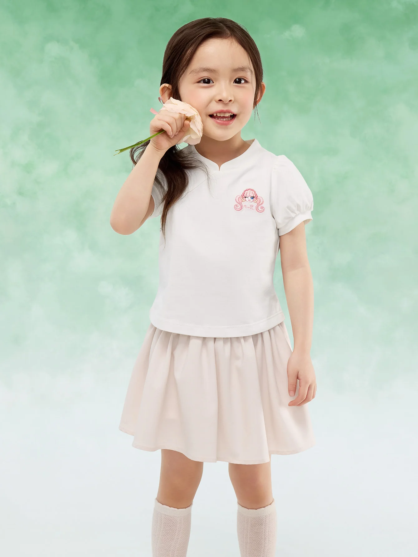 Toddler Girl Short Sleeve Suit - Image 2
