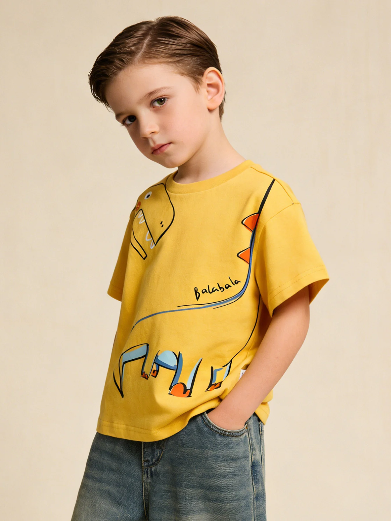 toddler unisex Dinosaur Cotton Short Sleeve T-Shirt - Image 20