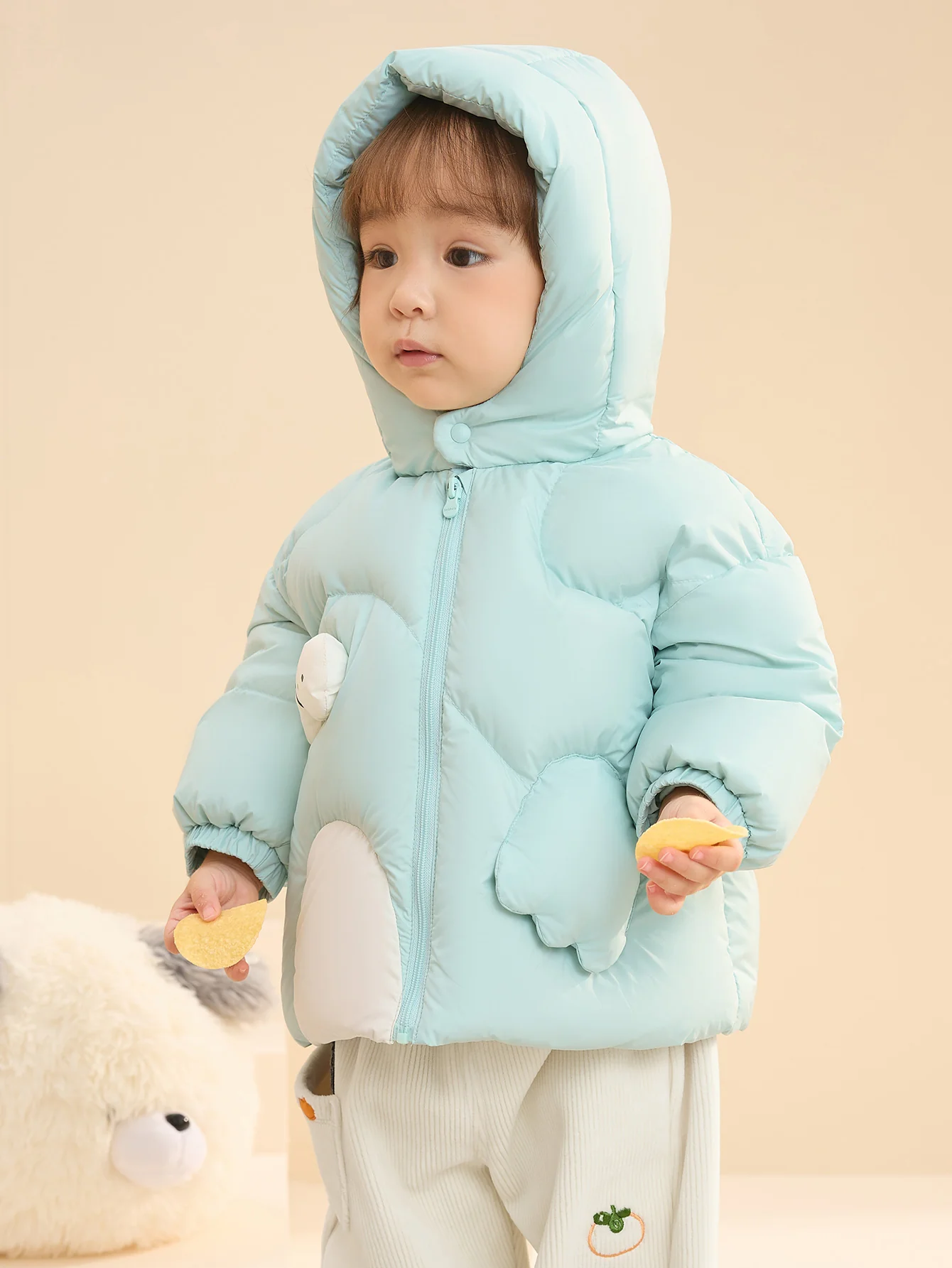 Unisex Baby 3D Animal Pattern Down Jacket - Image 14