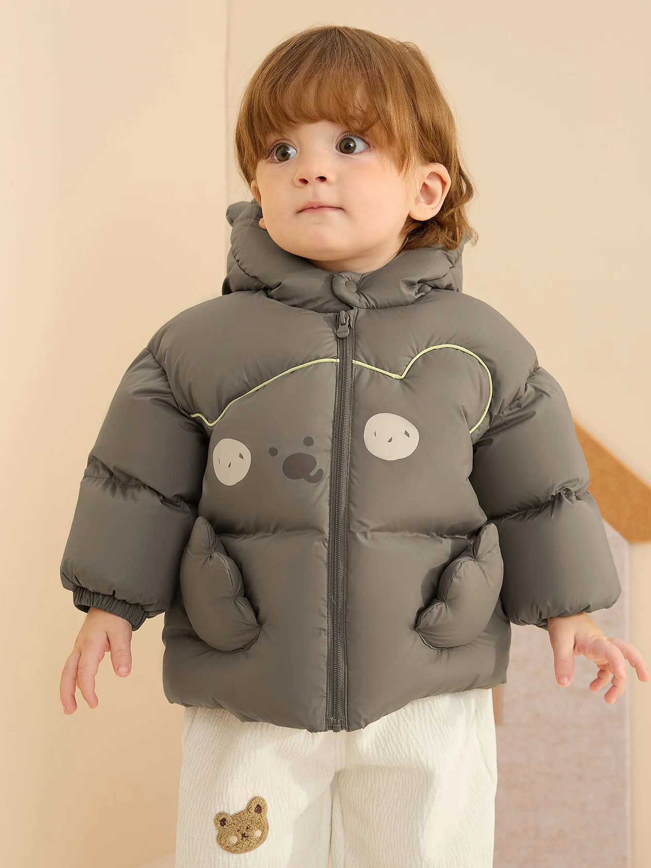 Unisex Baby 3D Animal Pattern Down Jacket - Image 19