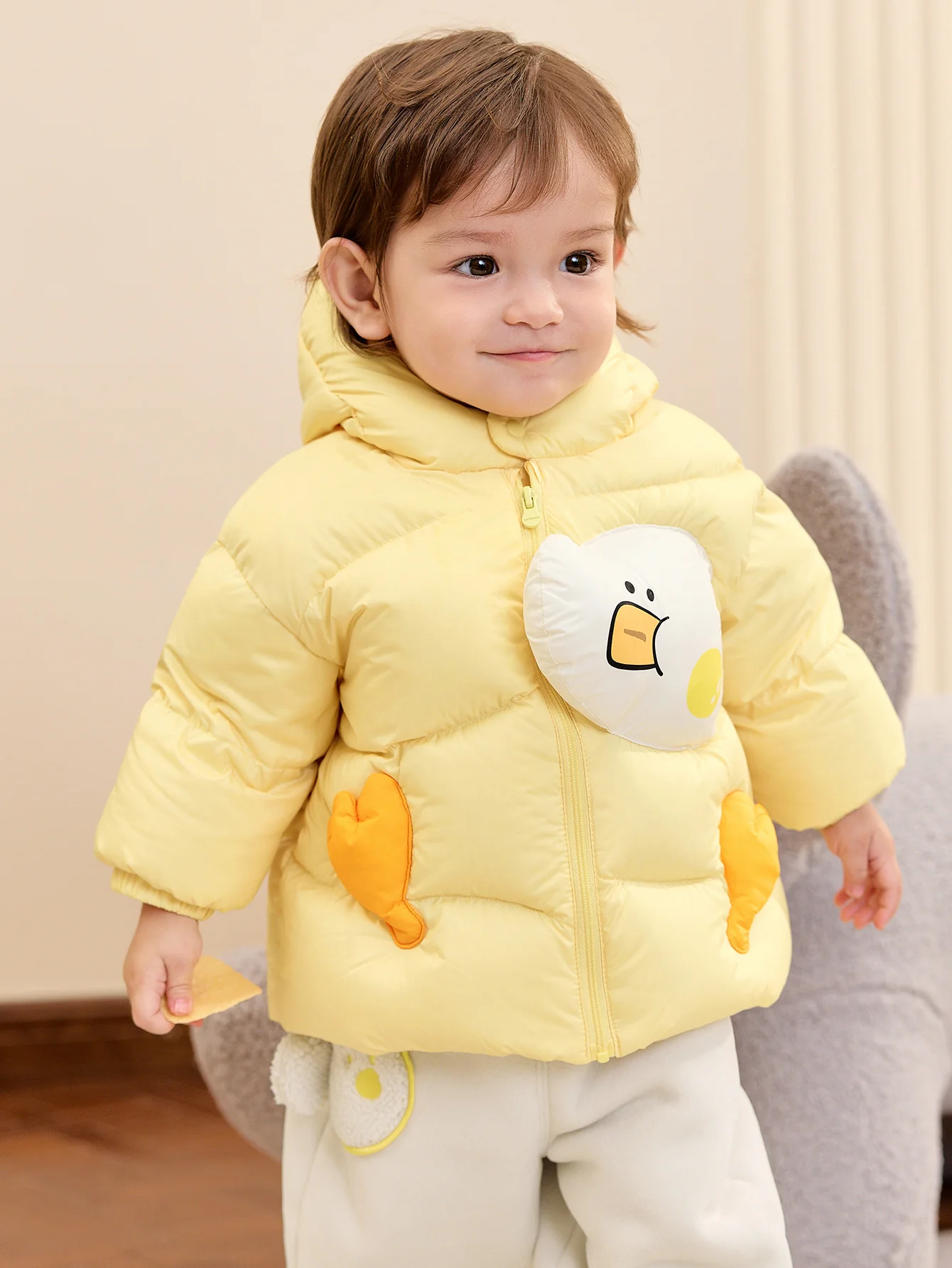 Unisex Baby 3D Animal Pattern Down Jacket - Image 7