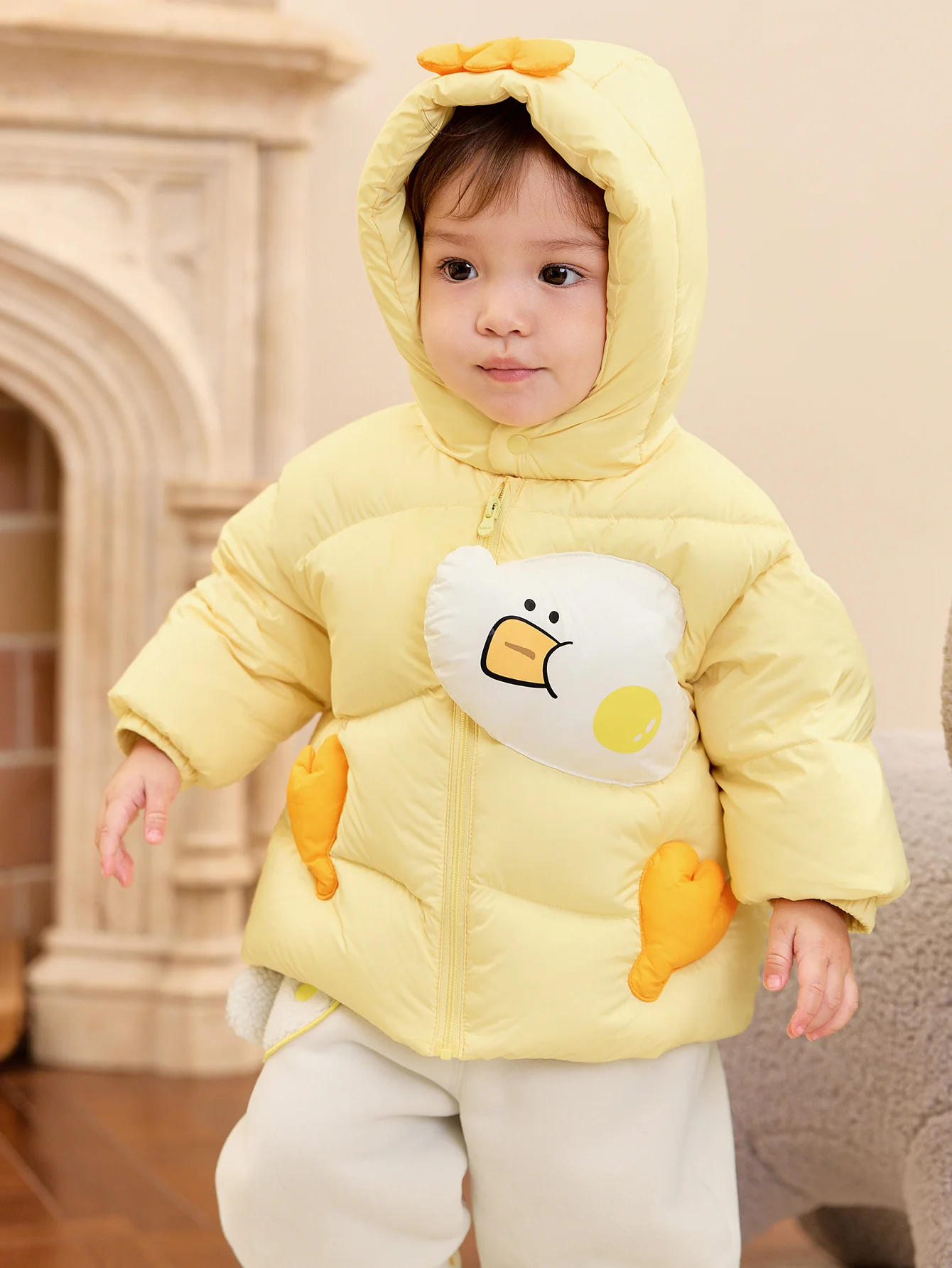 Unisex Baby 3D Animal Pattern Down Jacket - Image 8