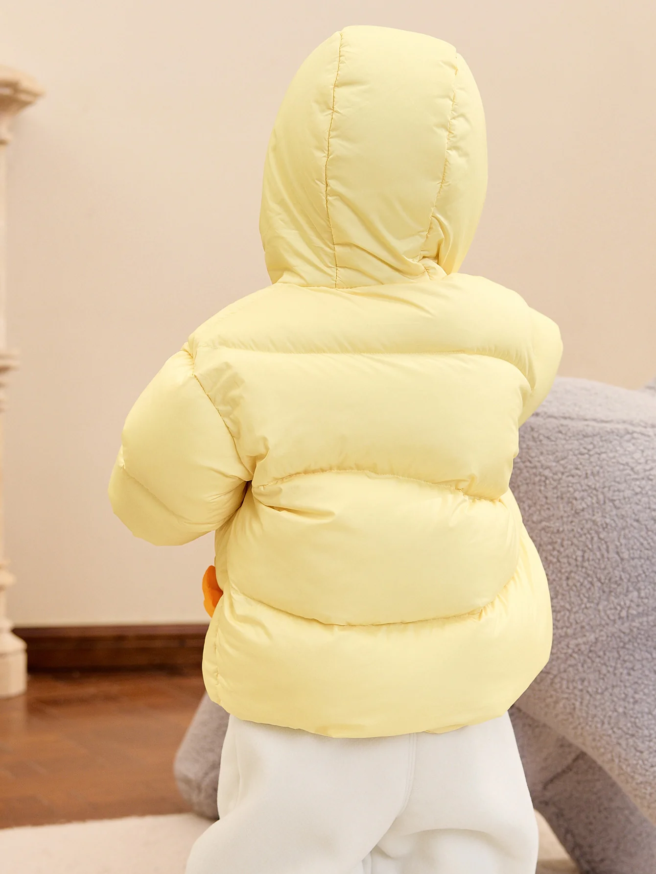 Unisex Baby 3D Animal Pattern Down Jacket - Image 9