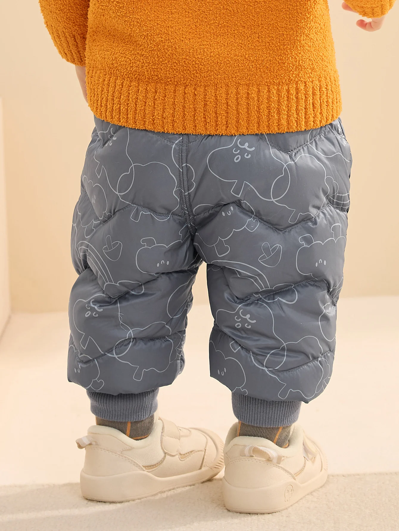 Unisex Baby Animal Print Pocket Trousers - Image 3