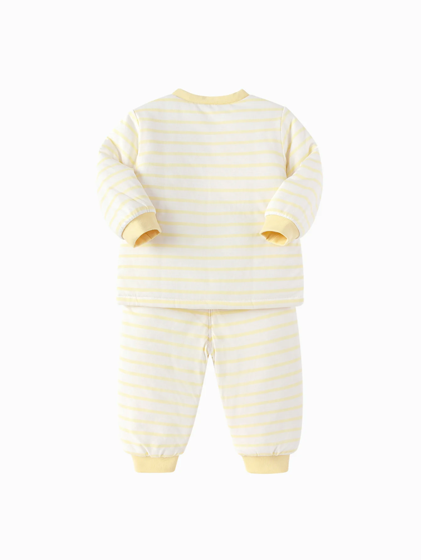 Unisex Baby Floral Striped Jacquard Lining Suit - Image 11