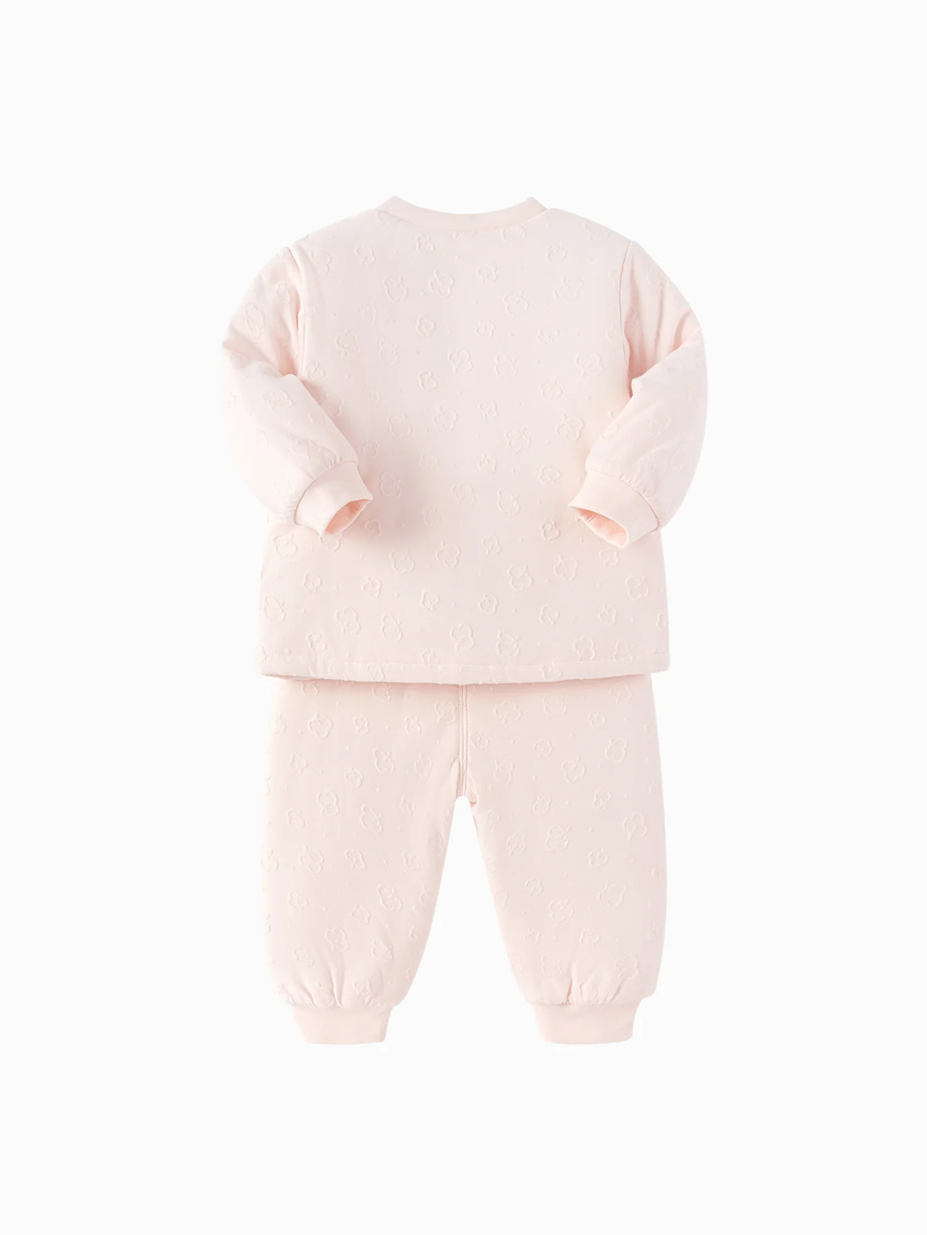 Unisex Baby Floral Striped Jacquard Lining Suit - Image 17